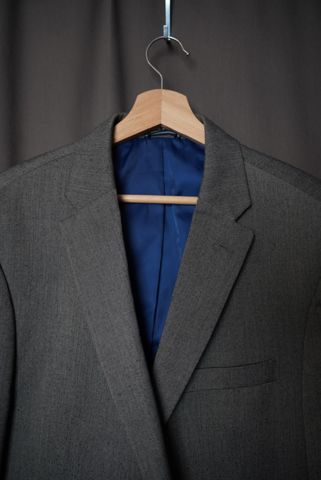 Tommy Hilfiger Grey Business Black Button Blazer