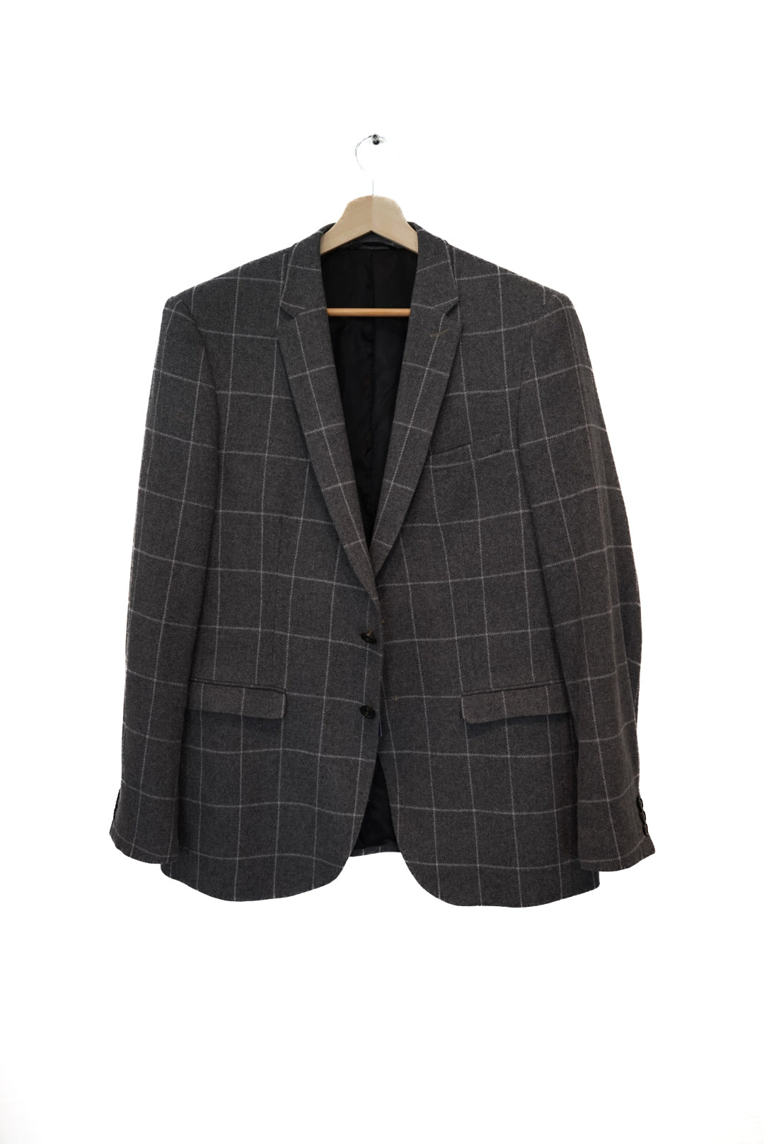Matinique Light Grey George Checkered Blazer