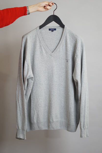 Gant Lightgrey V-Neck Knit