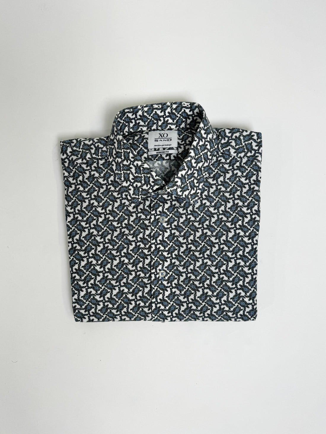 Sand Copenhagen XO Fine Italian Fabrics Turtle Pattern Shirt