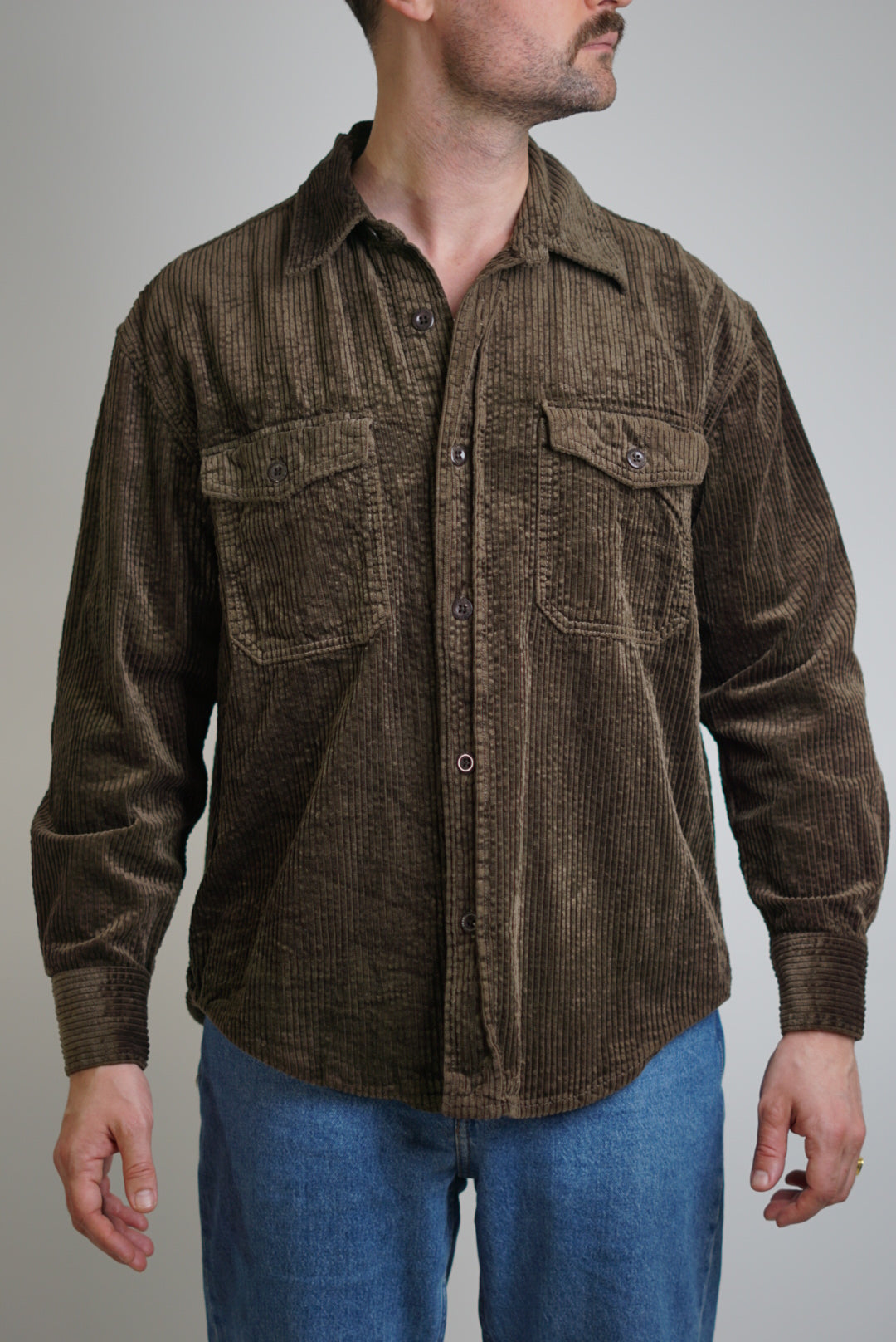 Gant Rich Green Corduroy Overshirt