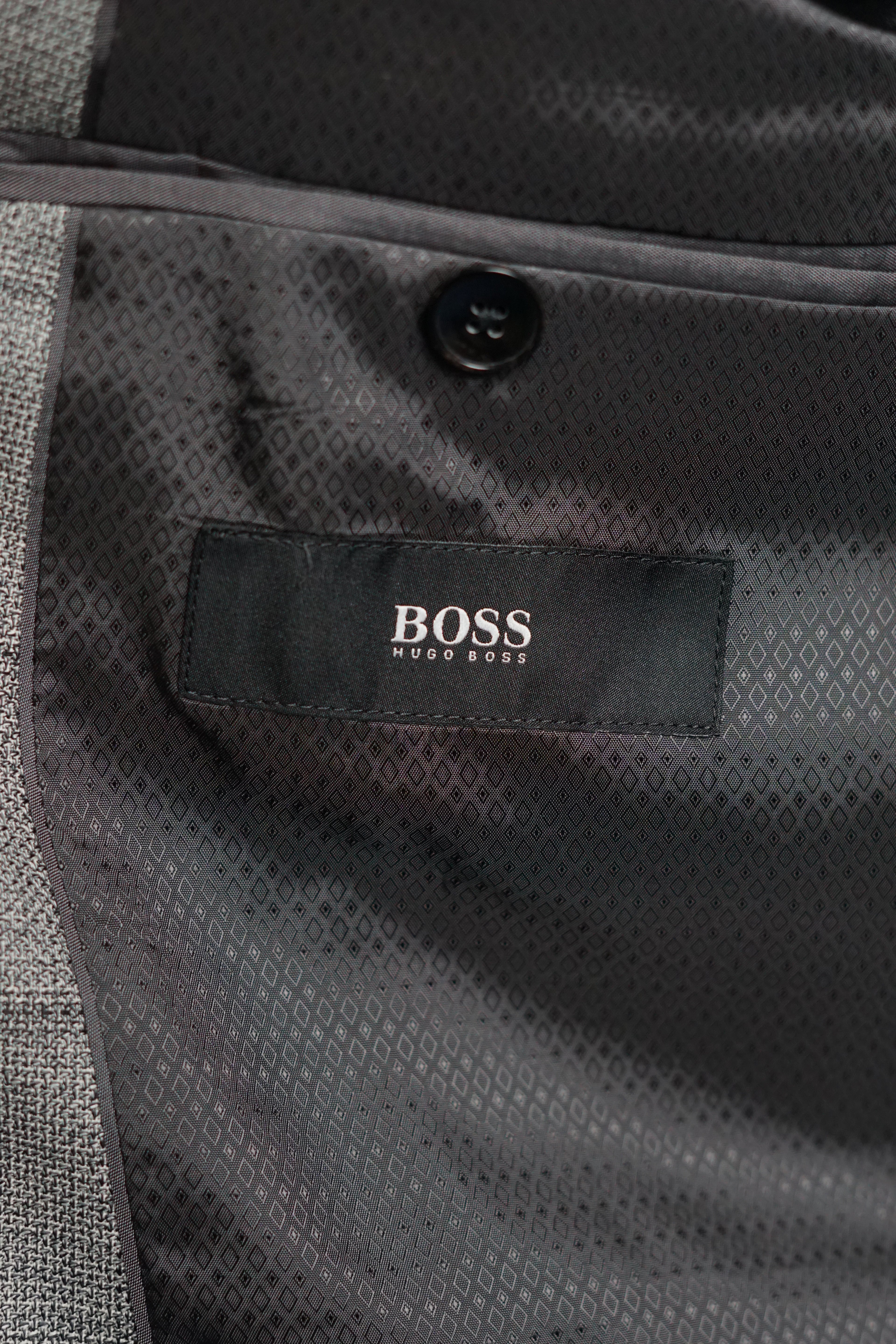 Hugo Boss Grey Checkered Blazer