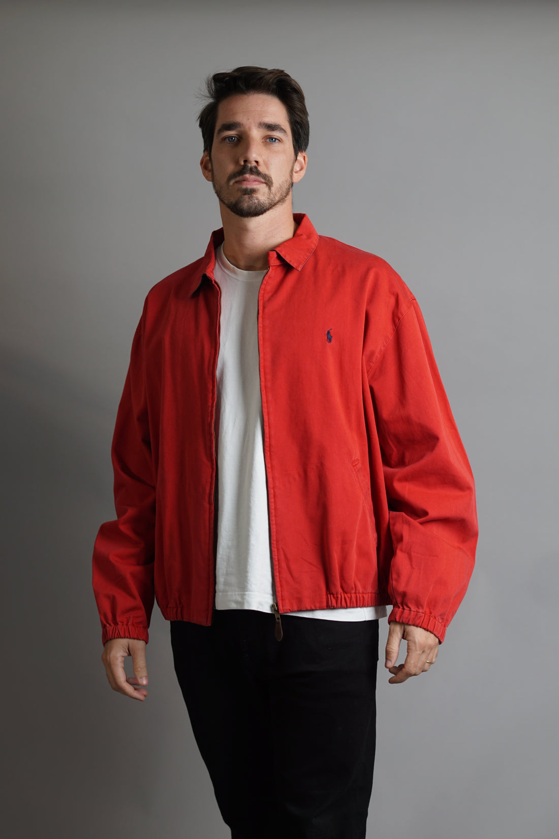 Ralph Lauren Polo Red Cotton Bomber Jacket