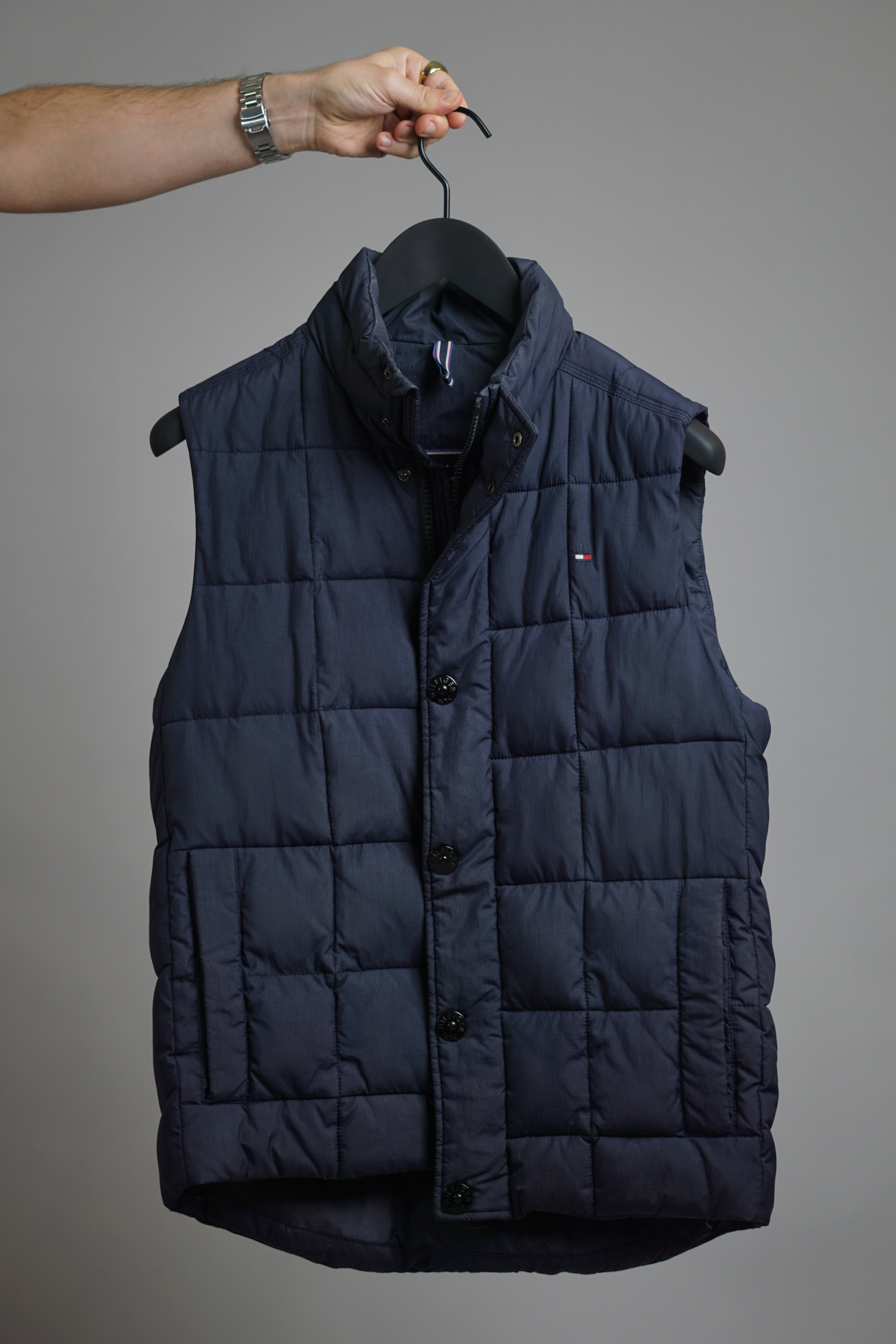 Tommy Hilfiger Navy Quilted Vest