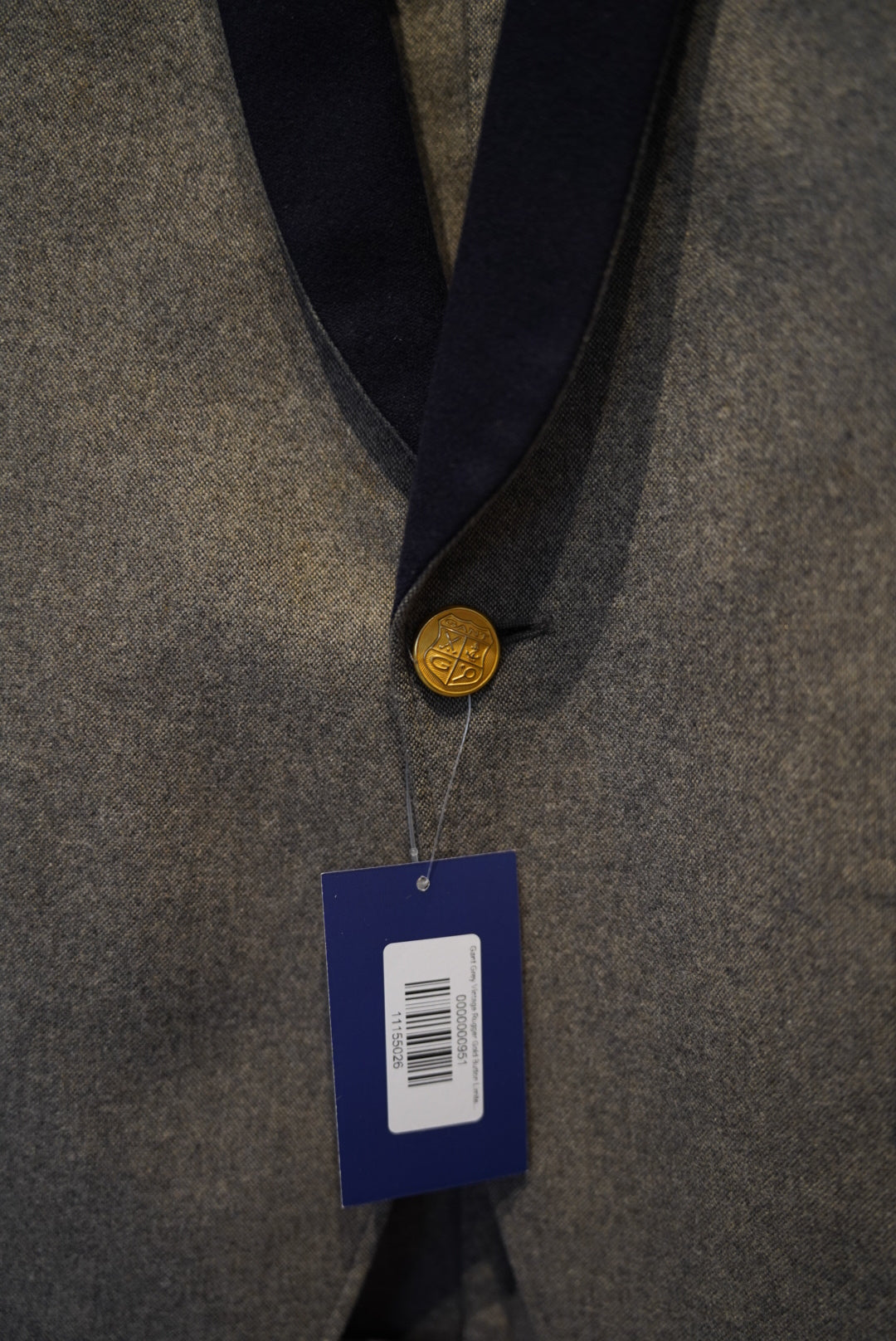 Gant Grey Vintage Rugger Gold Button Limited Edition Smoking Jacket