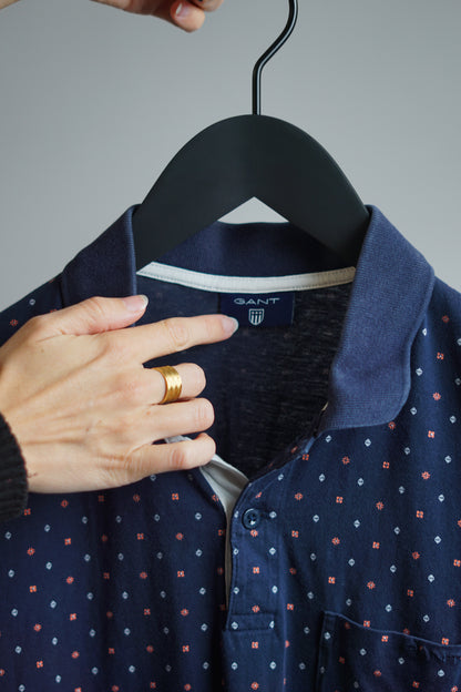 Gant Navy Dotted Polo Shirt