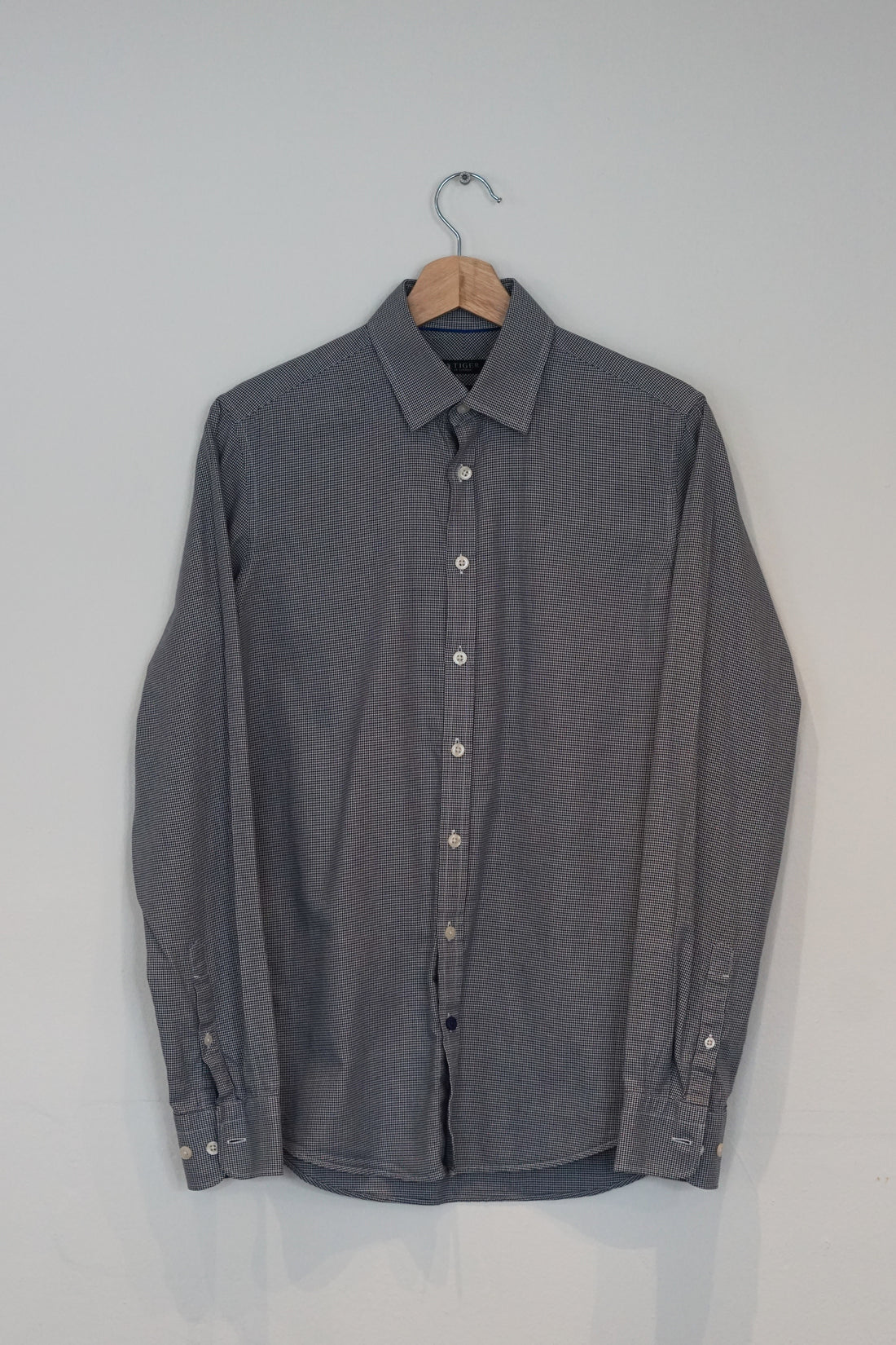 Tiger of Sweden Black and White Houndstooth Slim Fit Shirt