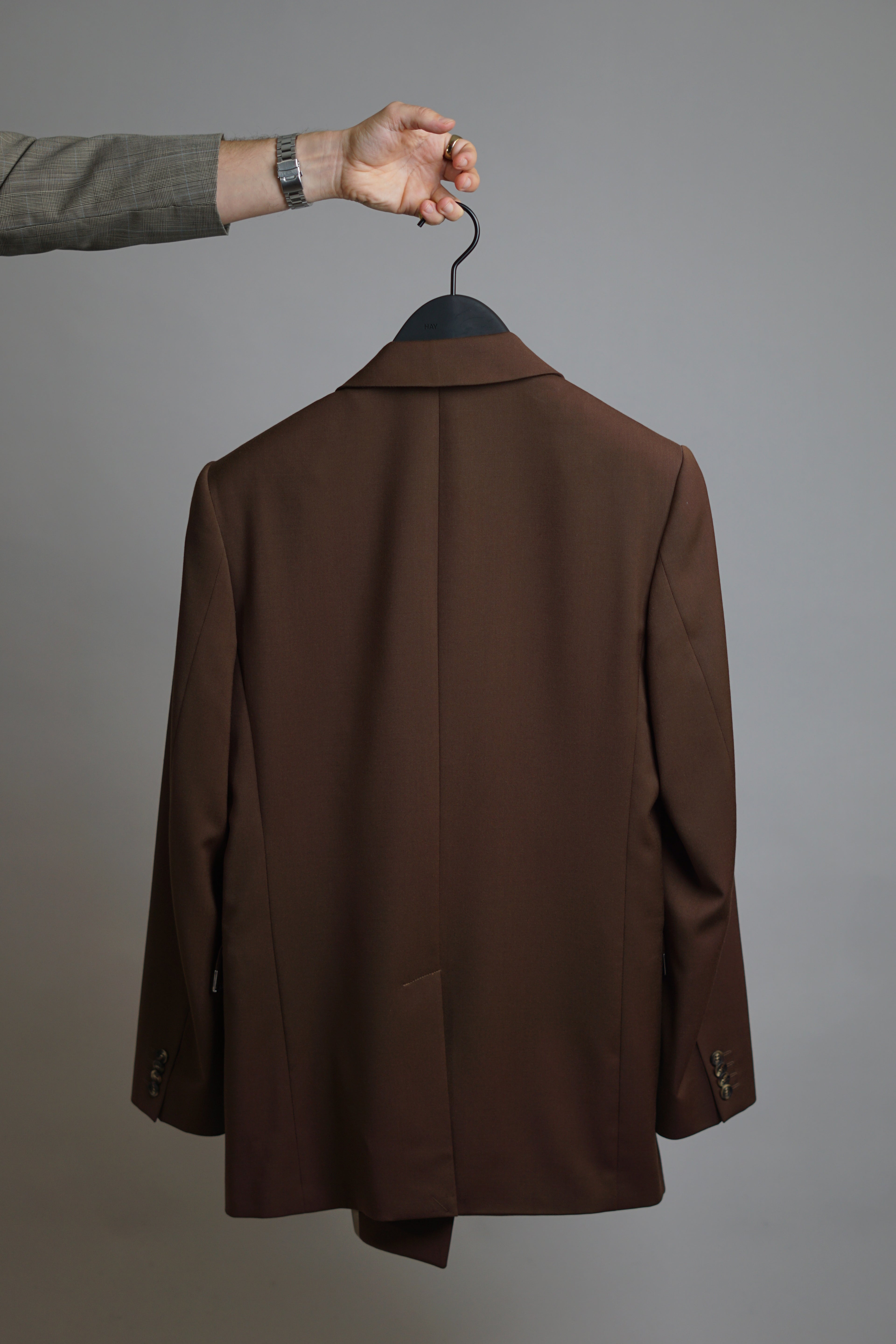 Han Kjøbenhavn Brown Boxy Double Breasted Blazer