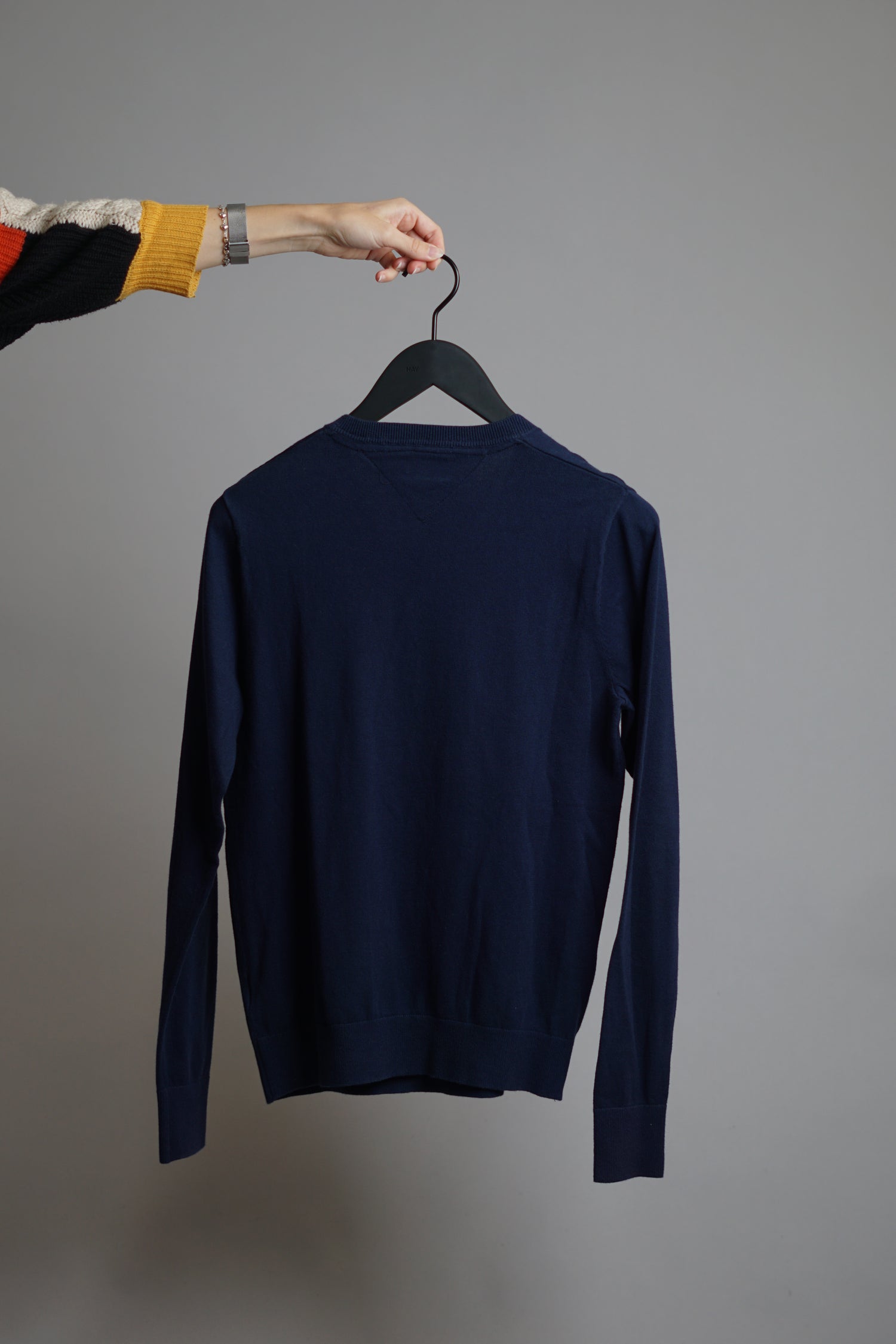 Tommy Hilfiger Navy V-Neck Knit