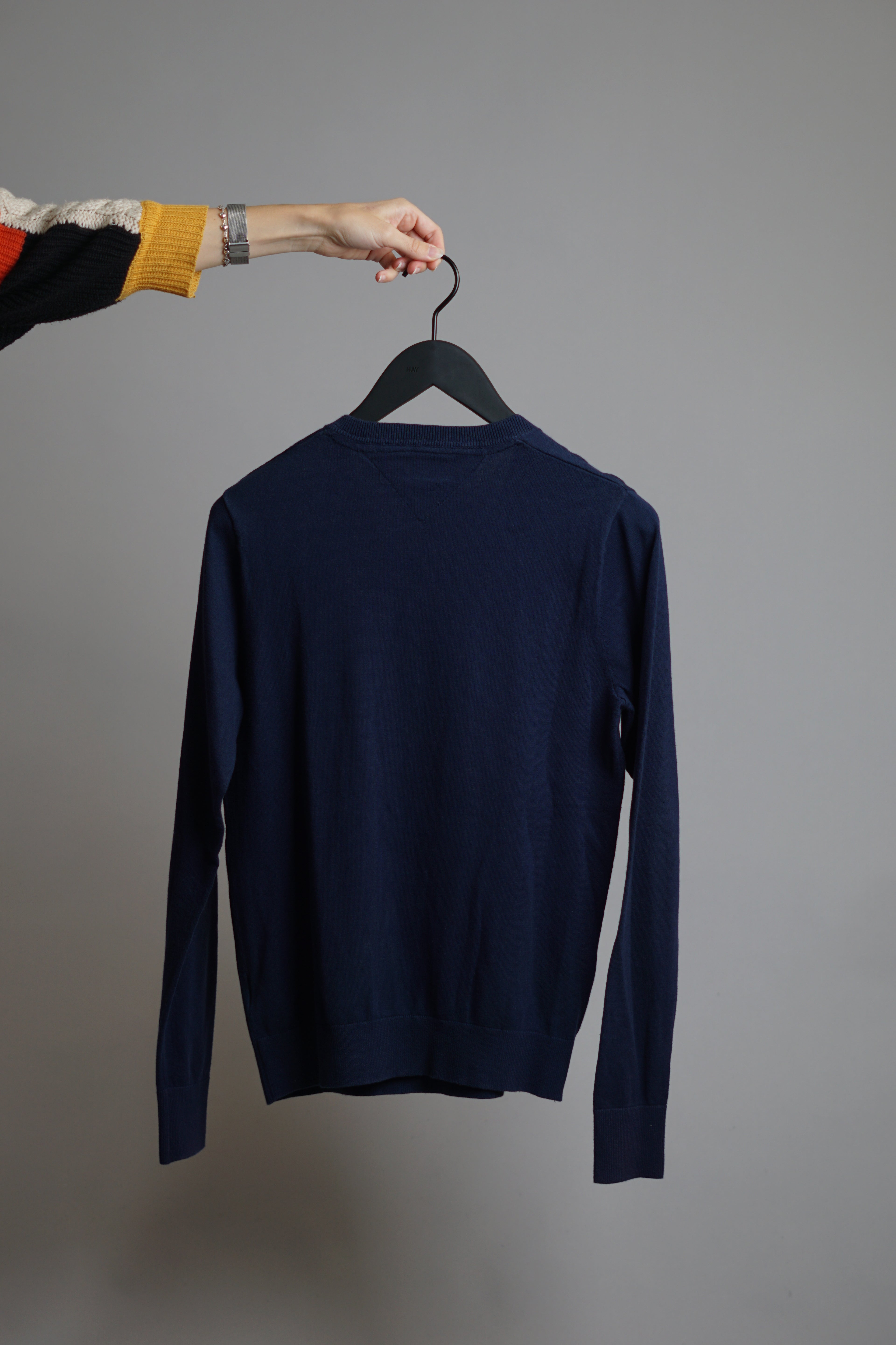 Tommy Hilfiger Navy V-Neck Knit