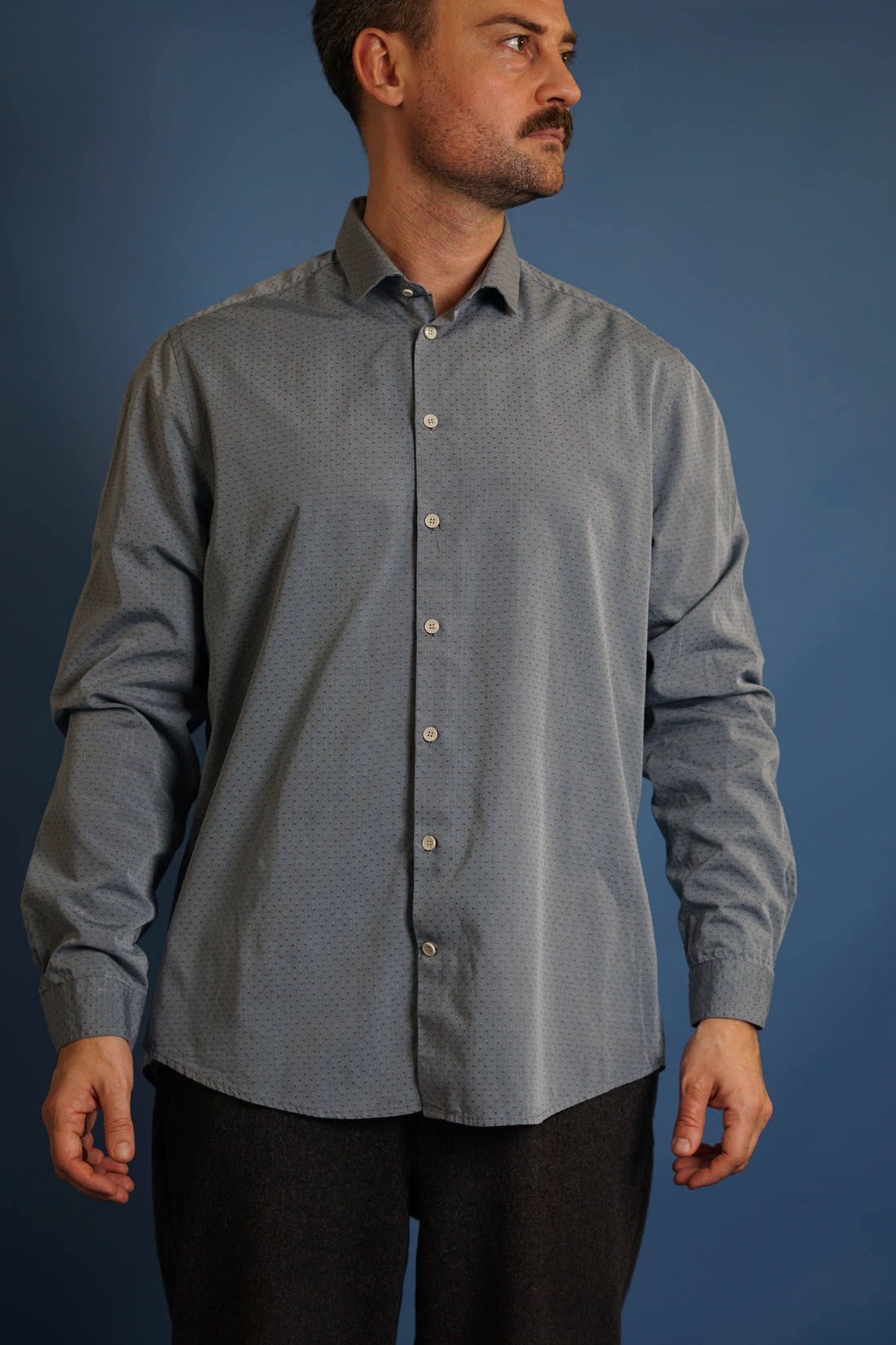 Bruuns Bazaar Grey Dotted Shirt