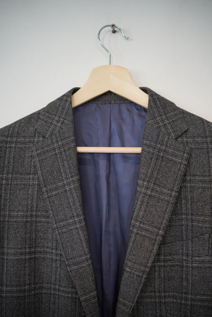 Suitsupply Green Linen Havana Patch Slim Blazer