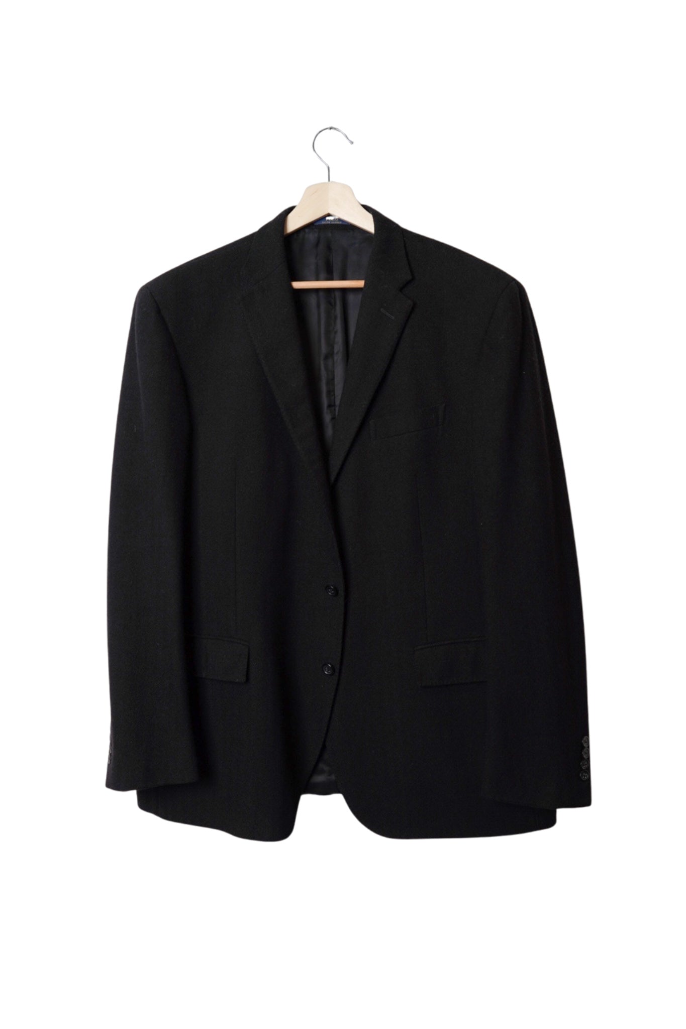 Ralph Lauren Black Custom Fit Wool Autumn Blazer