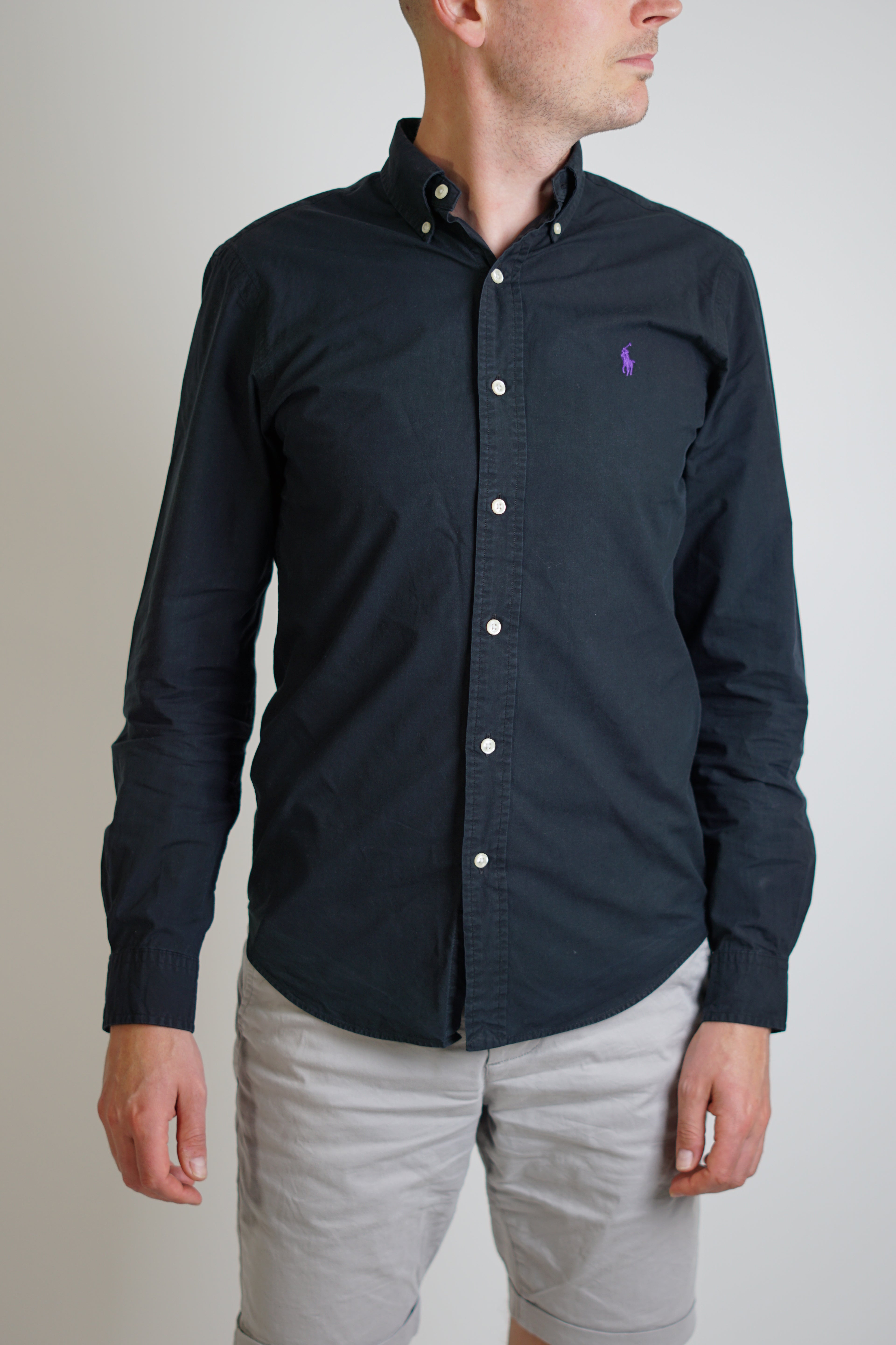 Polo Ralph Lauren Black Slim Fit Button Down Shirt