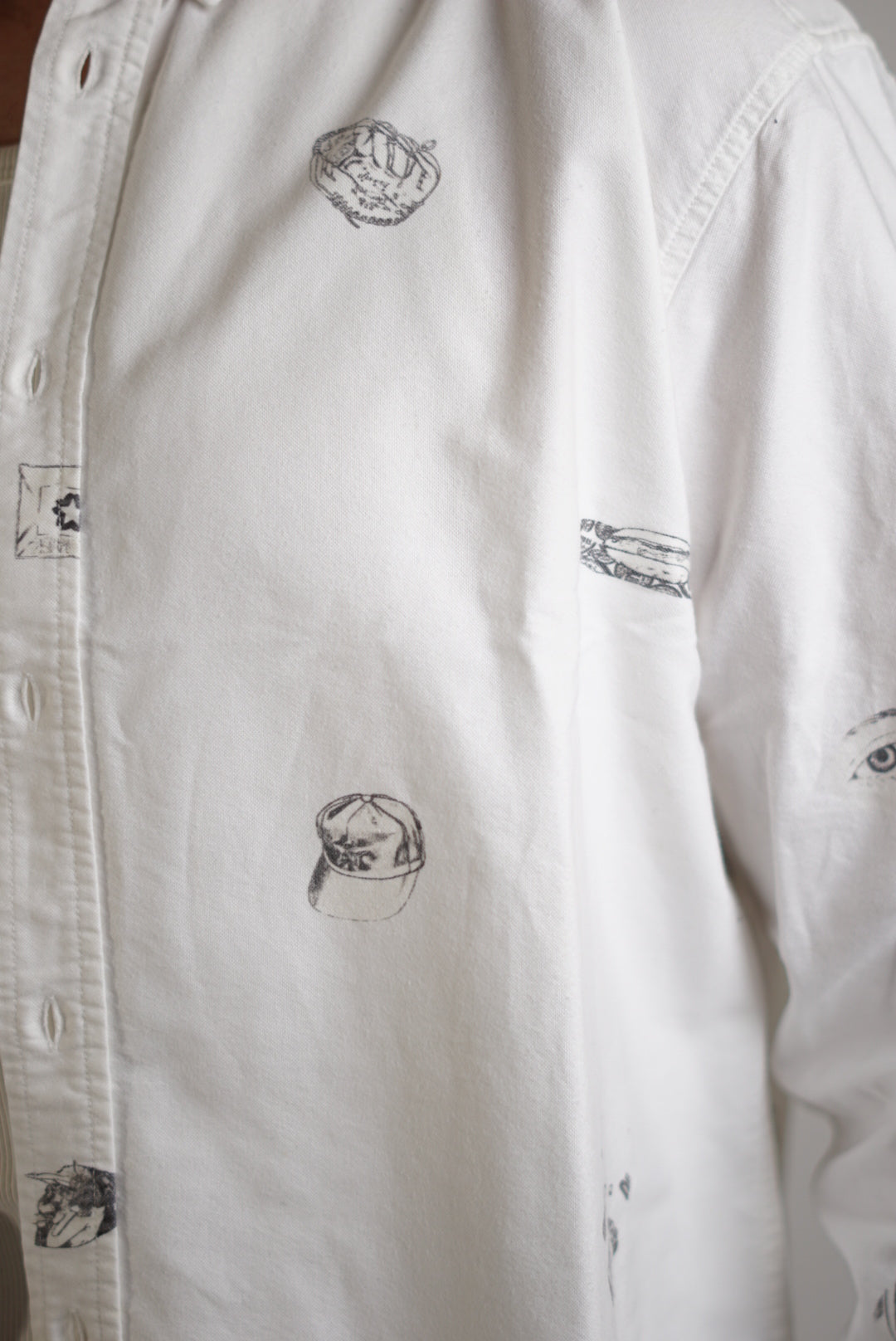 Soulland White Drawing Shirt