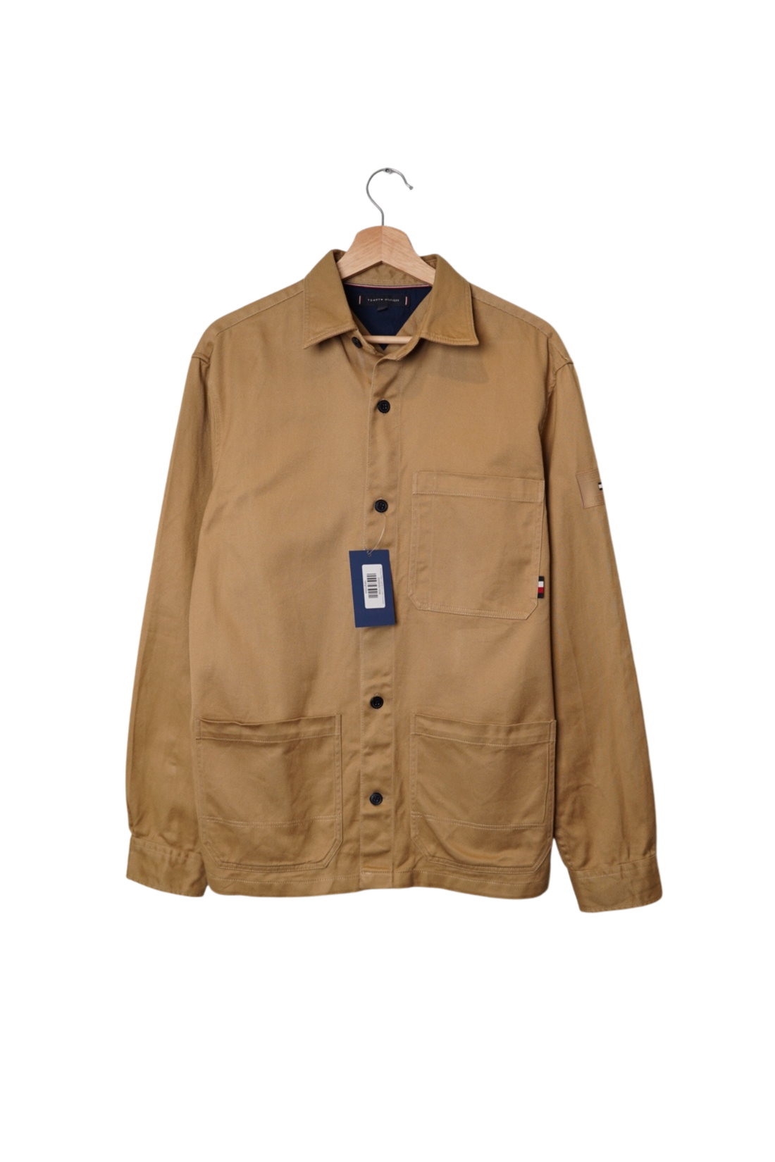 Tommy Hilfiger Light Brown Cotton Overshirt