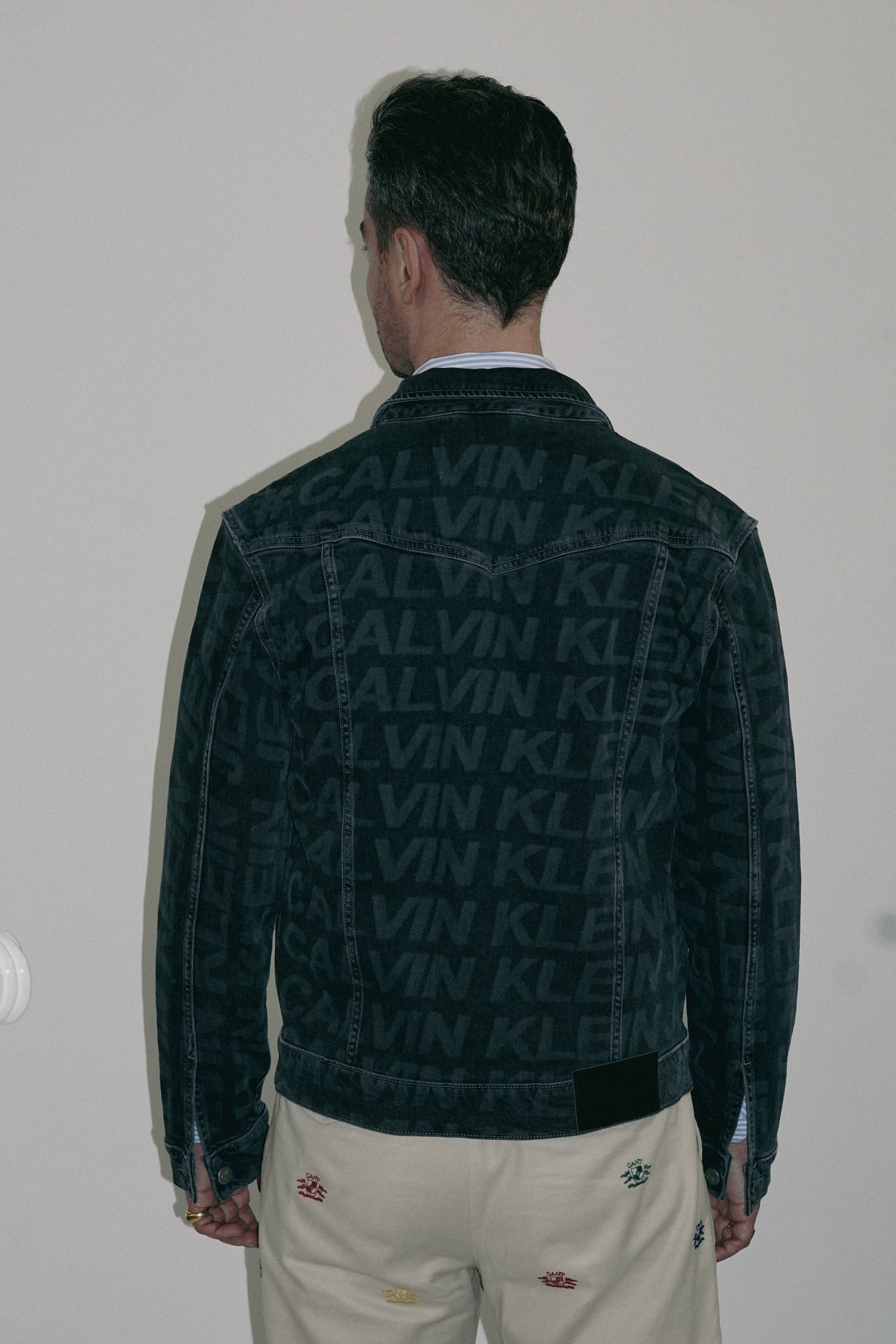 Calvin Klein Branded Dark Denim Jacket