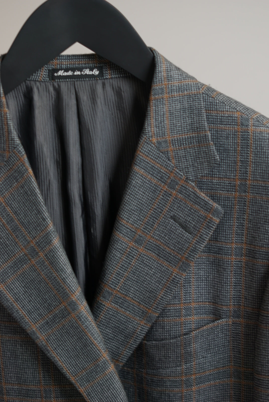 Pal Zileri Made in Italy Grey and Brown Plaid Blazer