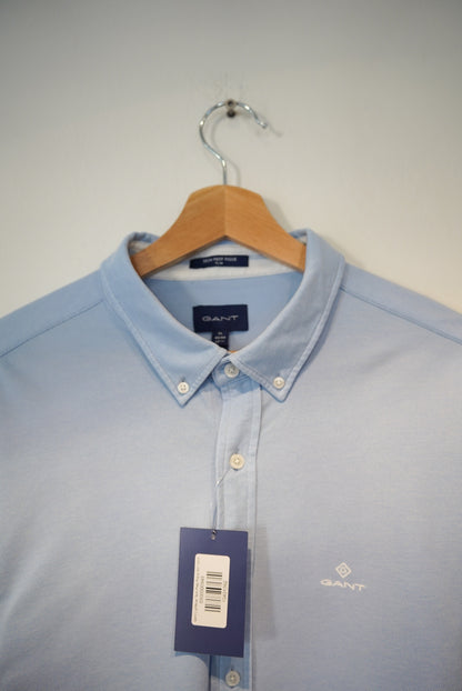 Gant Lightblue Tech Prep Pique Slim Shirt