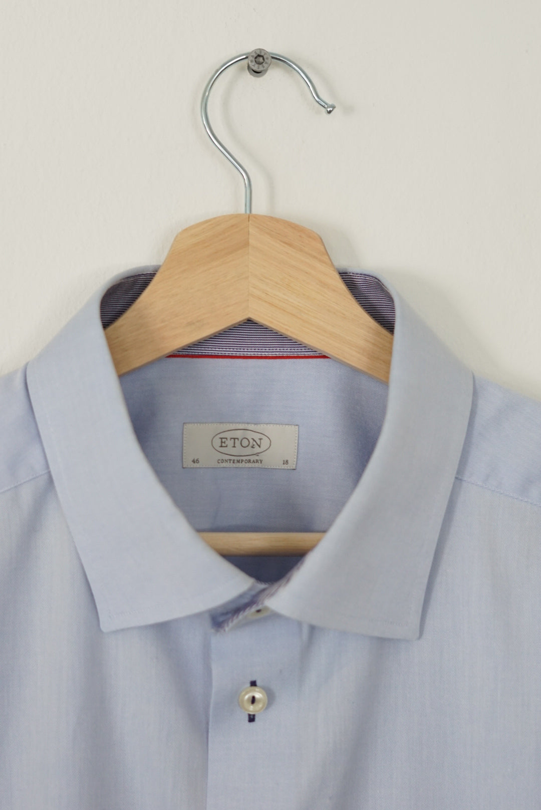Eton Lightblue Contemporary Cotton Shirt