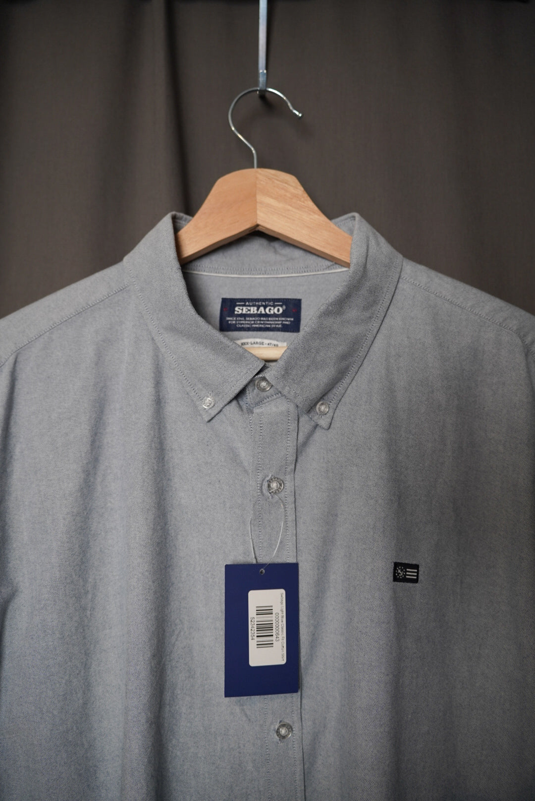 Sebago Light Blue Classic Fit Cotton Oxford Shirt