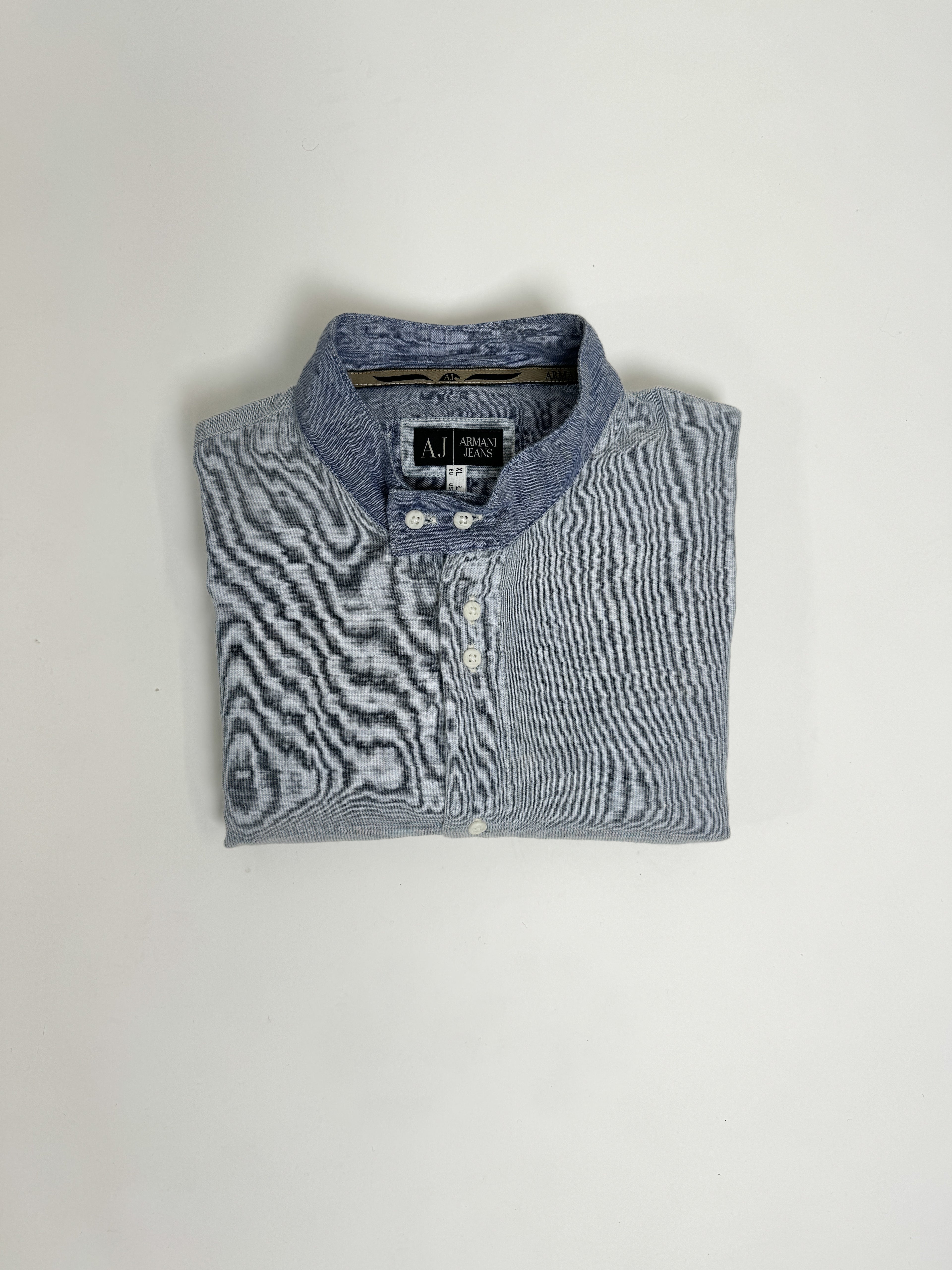 Armani Jeans Light Blue Striped Shirt