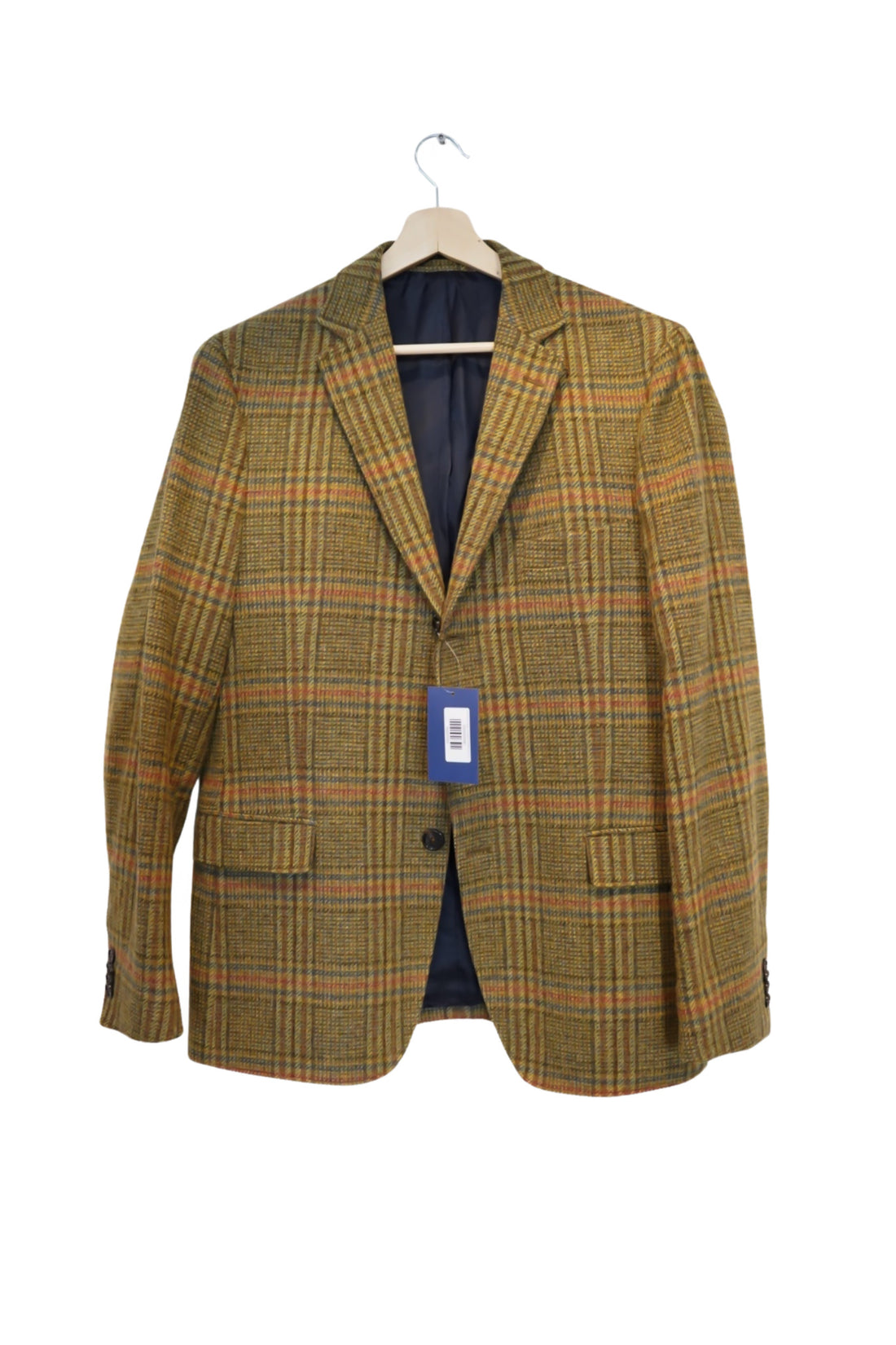 Gant Brown Tweed Checkered Winter 2003 Wool Blazer