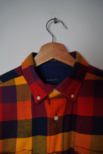 Gant Red, Yellow, Orange and Navy Cotton Overshirt