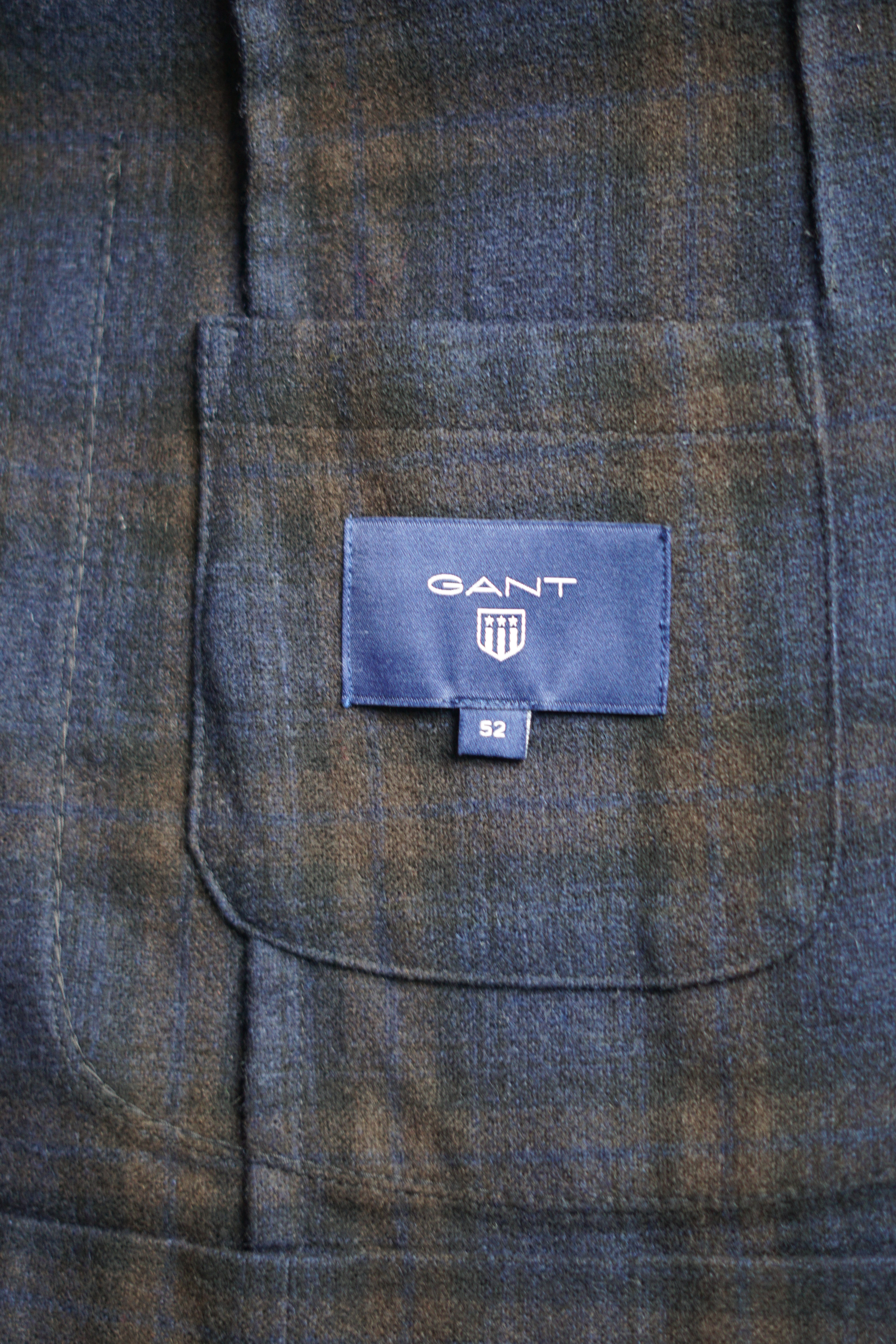 Gant Dark Checkered Unconstructed Blazer