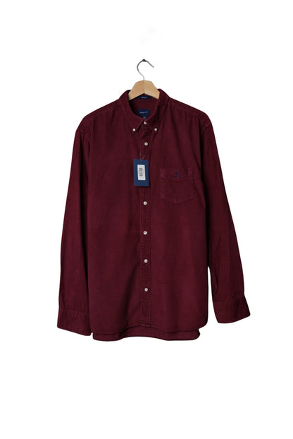 Gant Red Regular Corduroy Cotton Overshirt