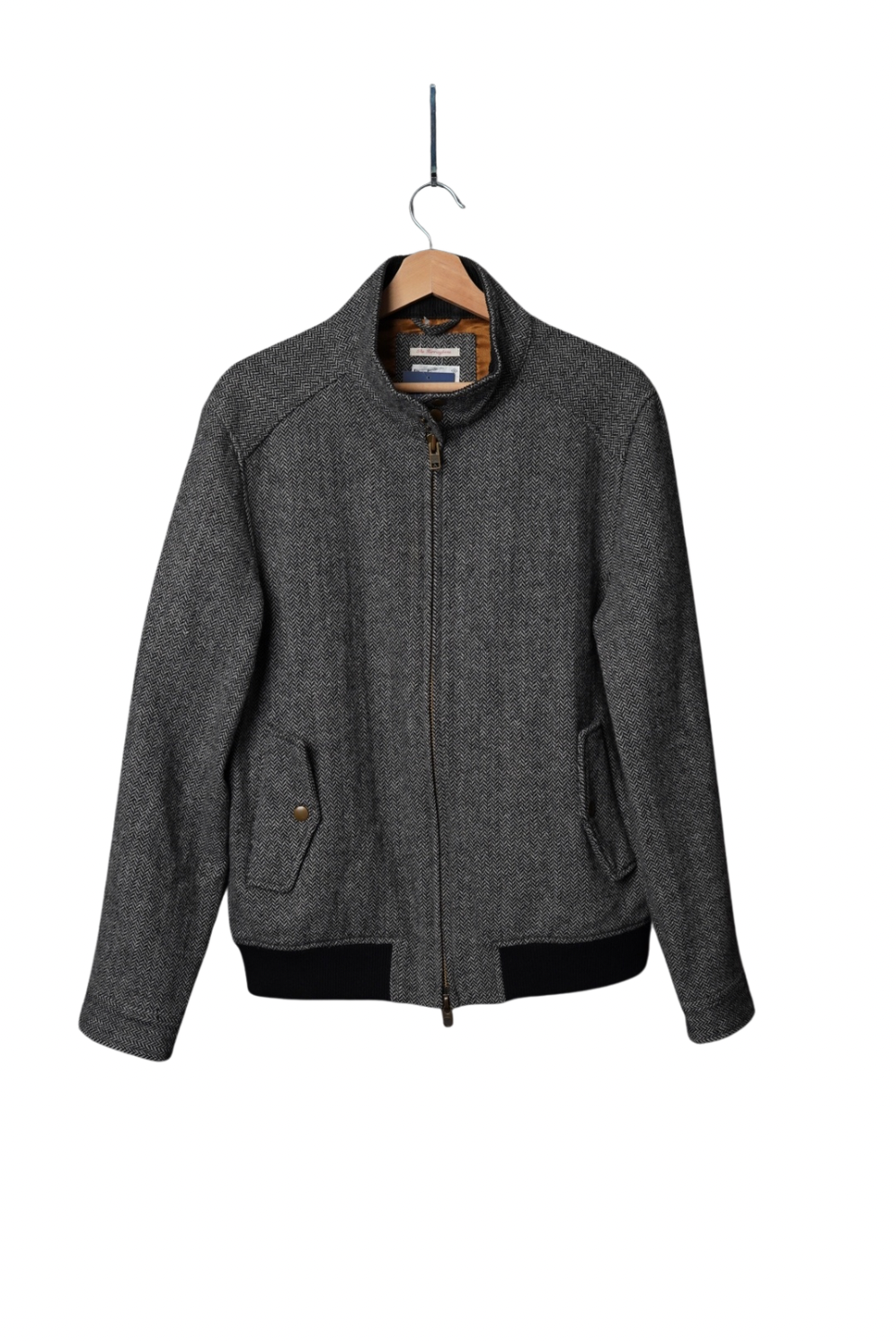 Gant Grey The Herringbone Wool Jacket