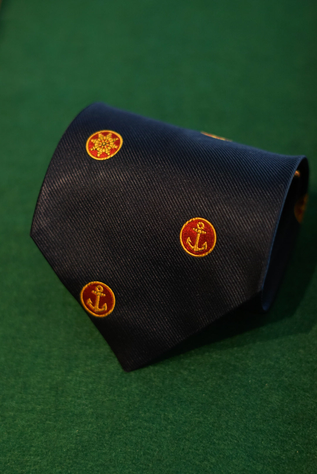 Giorgio Armani Navy Marine Vintage Silk Tie