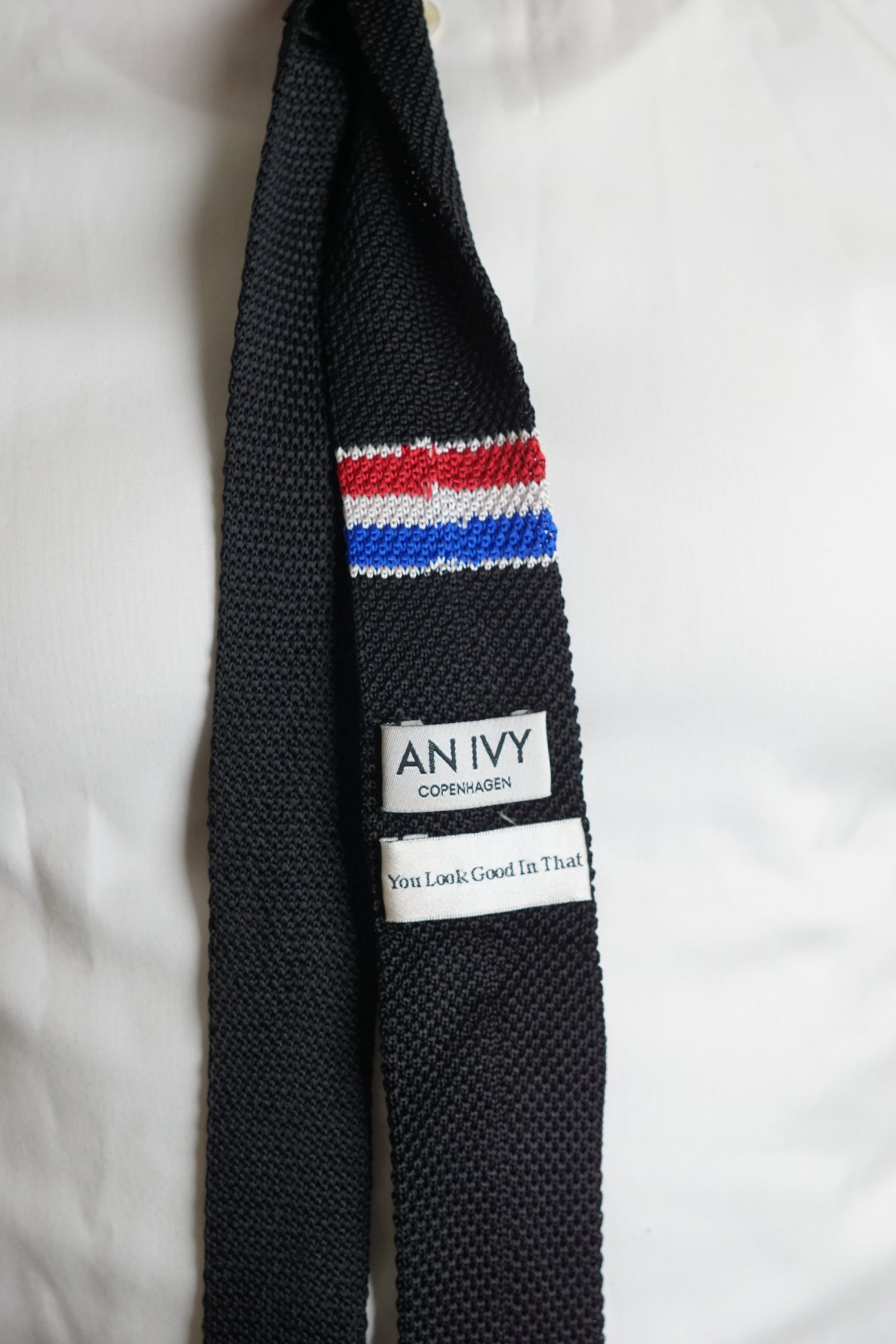 An Ivy Black Knitted Tie