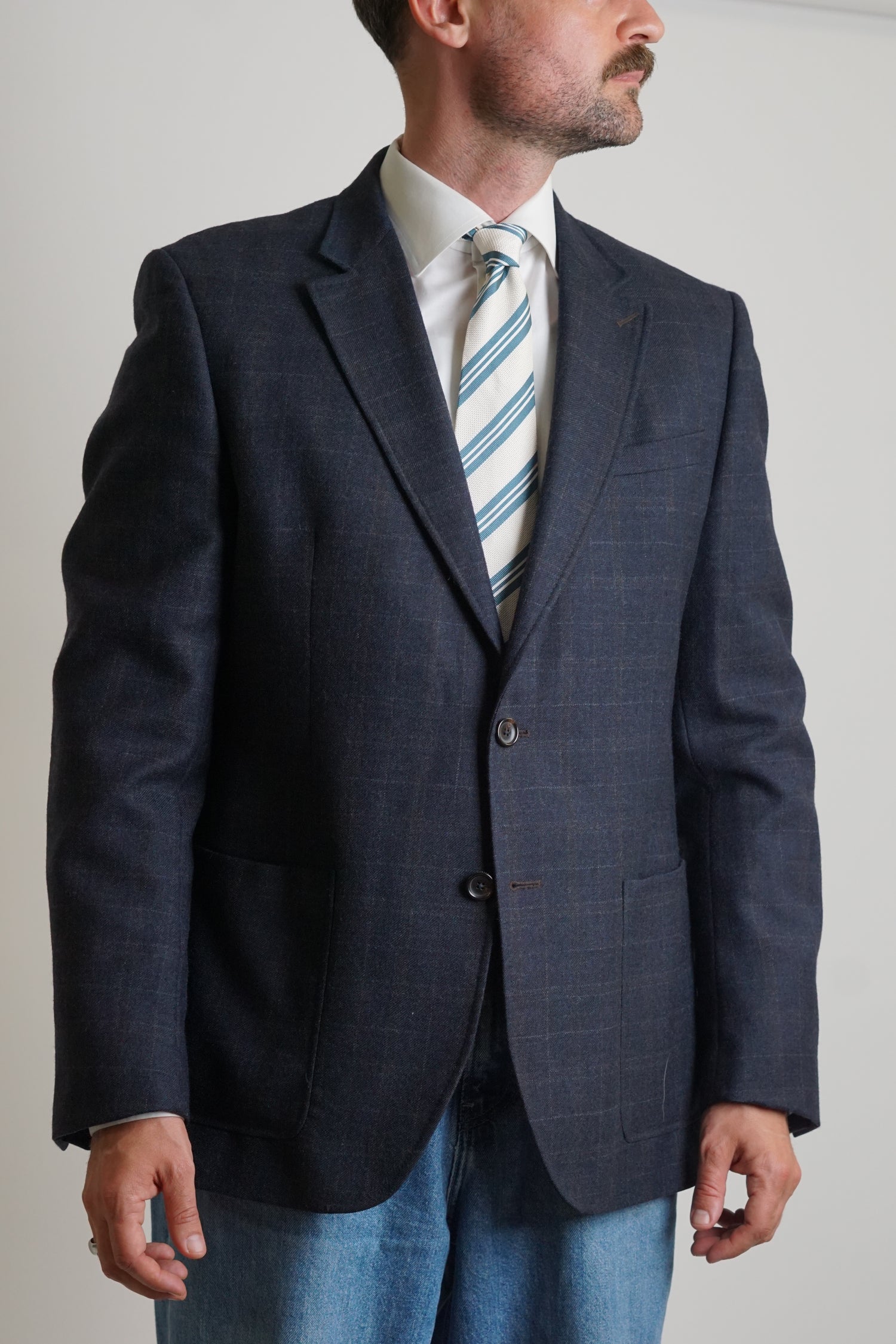 Matinique Dark Checkered Blazer