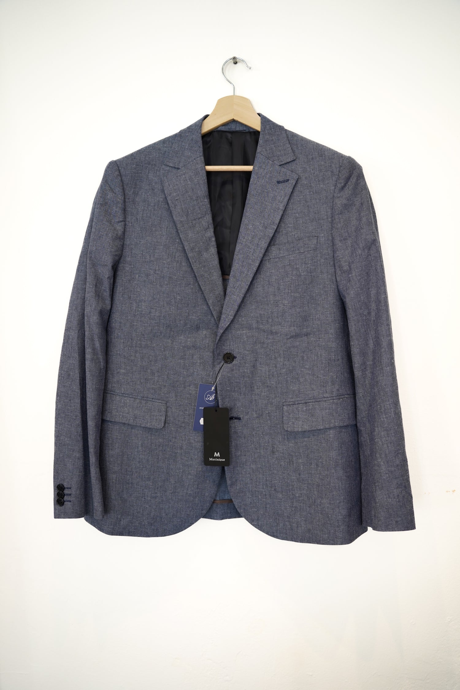 Matinique Blauer Leinenblazer
