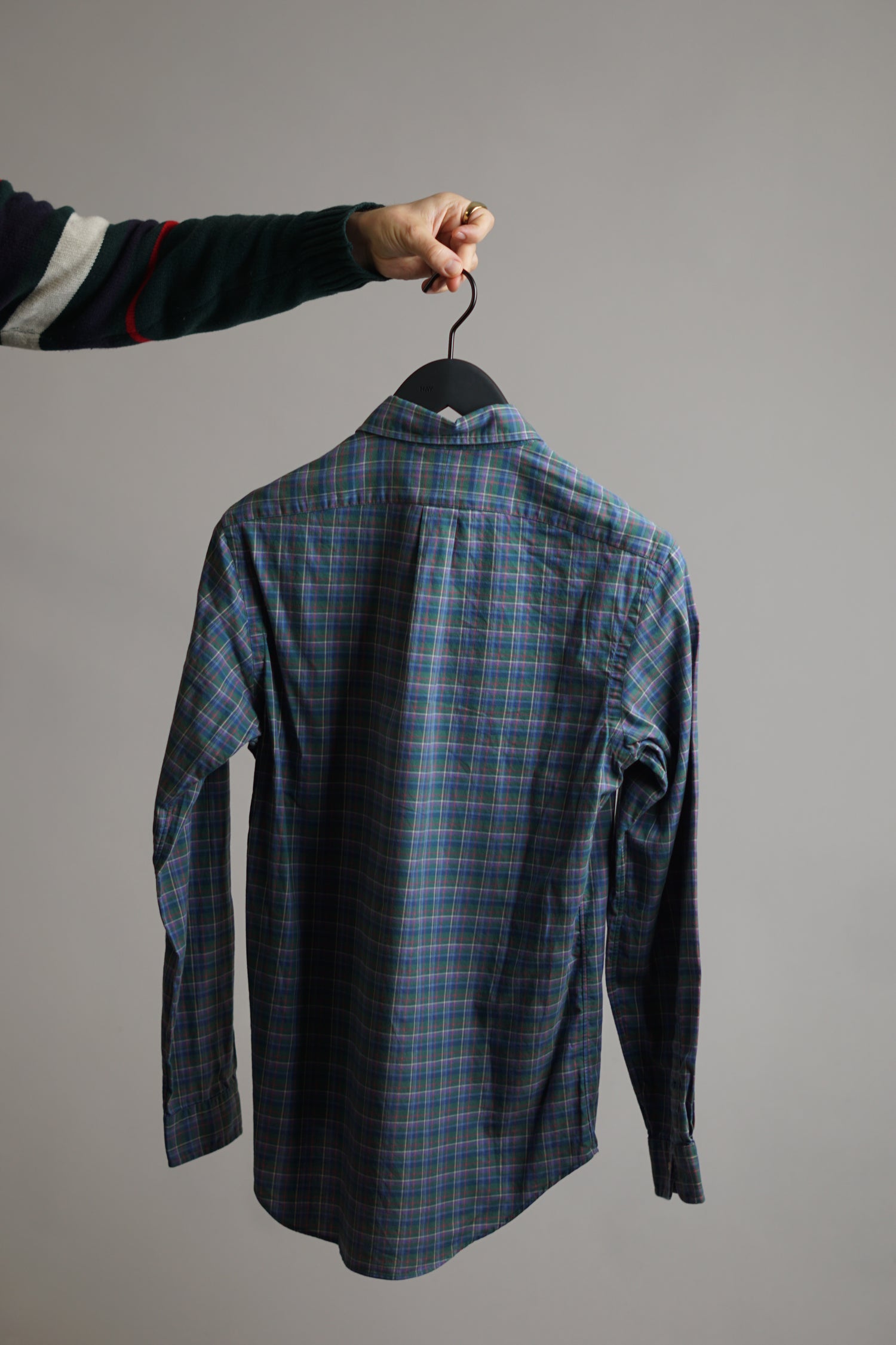 Ralph Lauren Green &amp; Blue Checkered Slim Fit Shirt