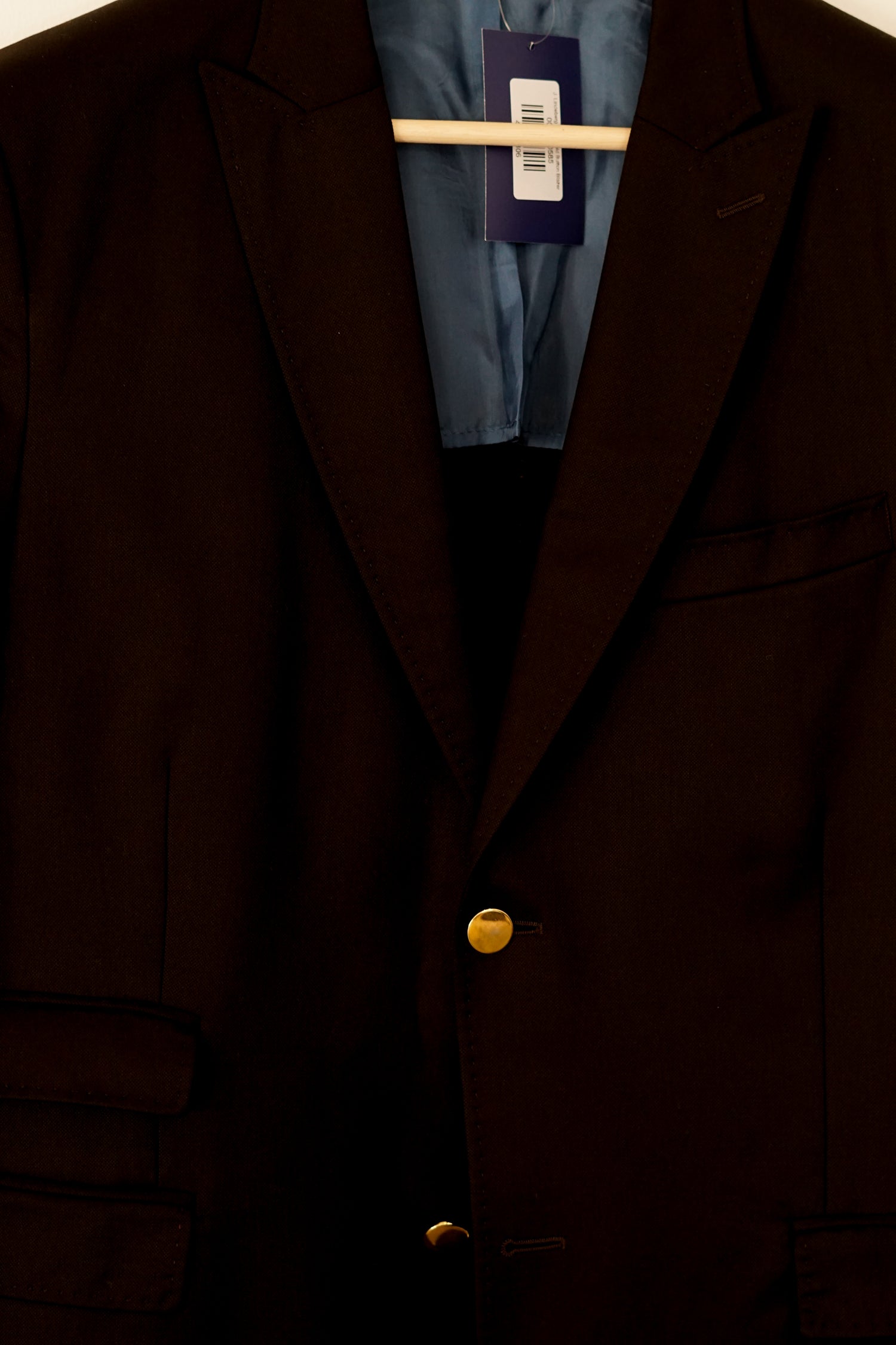 J. Lindeberg Black Gold Button Blazer