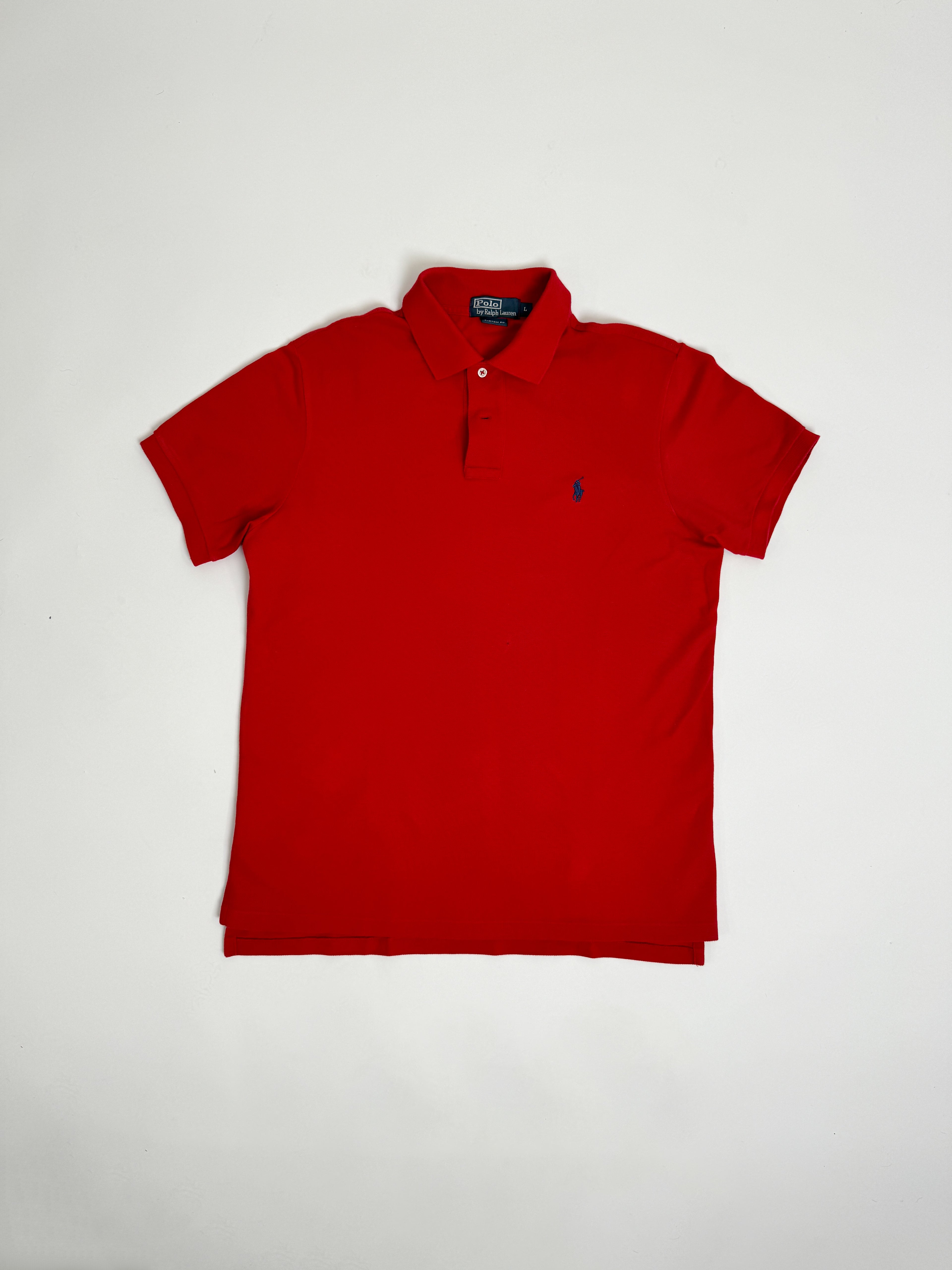 Ralph Lauren Red Cotton Polo Shirt