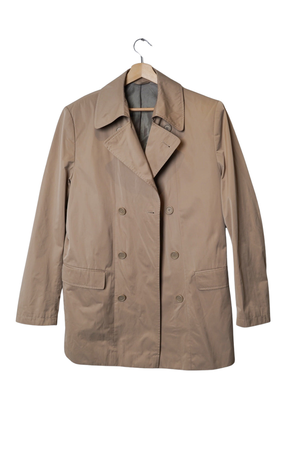 Sand Copenhagen Beige Double Chested Trenchcoat