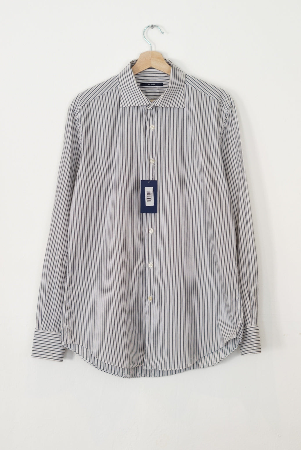 Pal Zileri Blue and White Striped Shirt