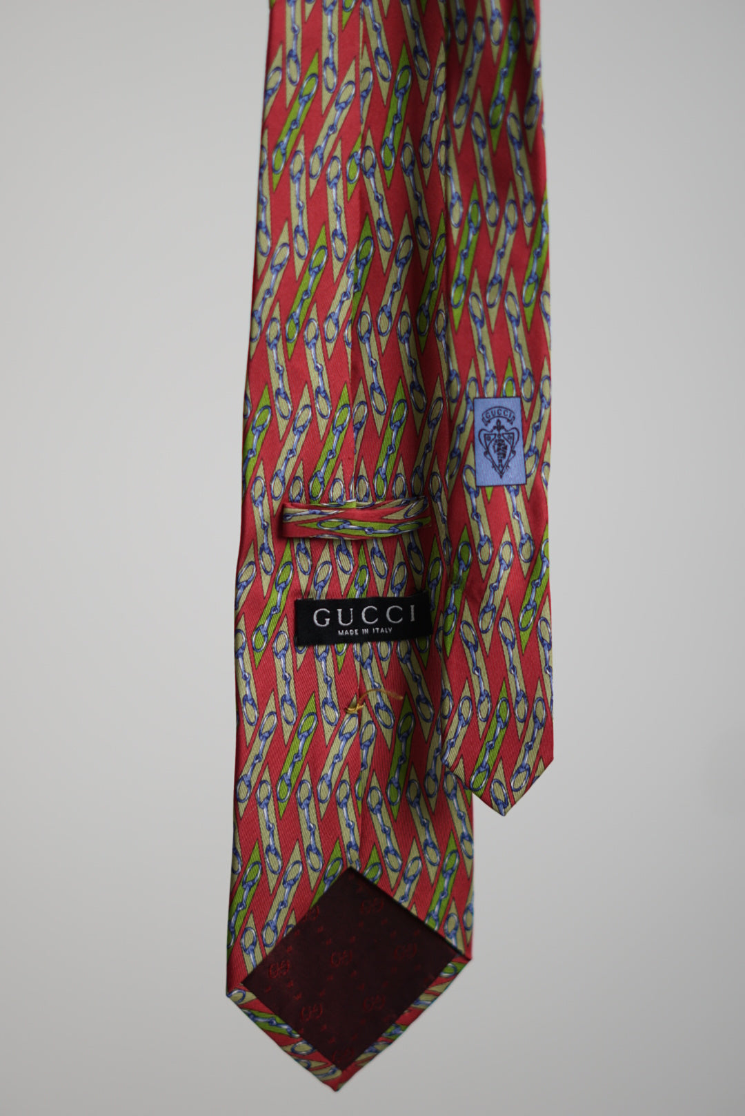 Gucci Red Spur Silk Tie