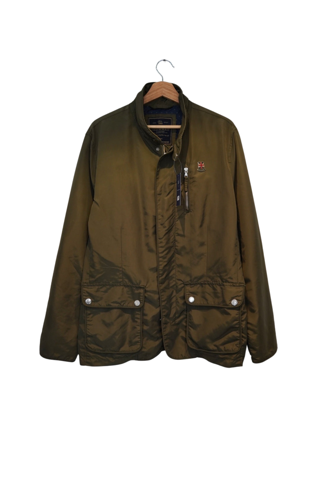 Morris Stockholm Armygreen Poly Zip-Jacket