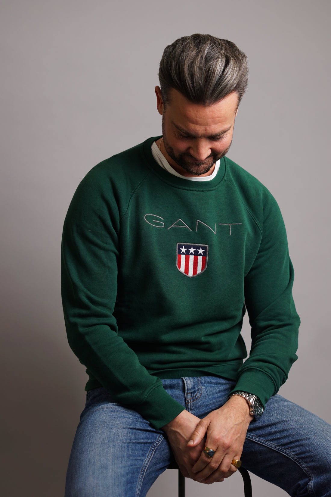 Gant Green O-Neck Sweatshirt