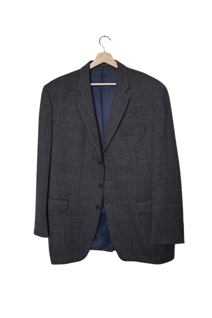 Ralph Lauren Green Label Blue Checkered Wool Blazer