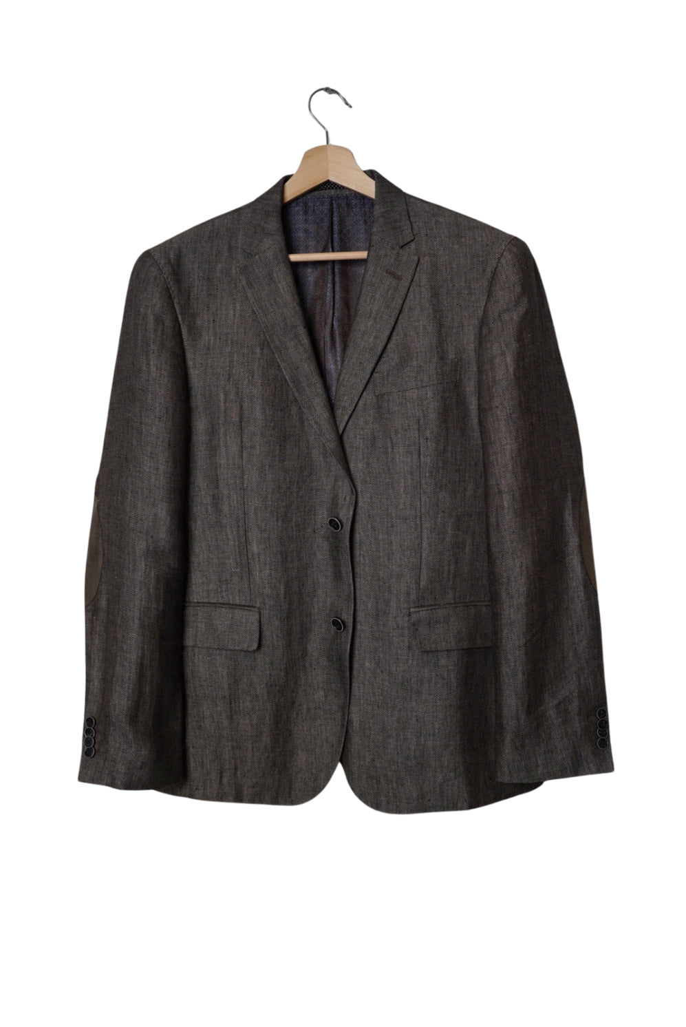 Sand Copenhagen Brown Elbow Partch Linen Blazer