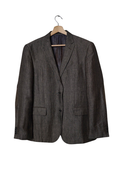 Sand Copenhagen Brown Elbow Partch Linen Blazer