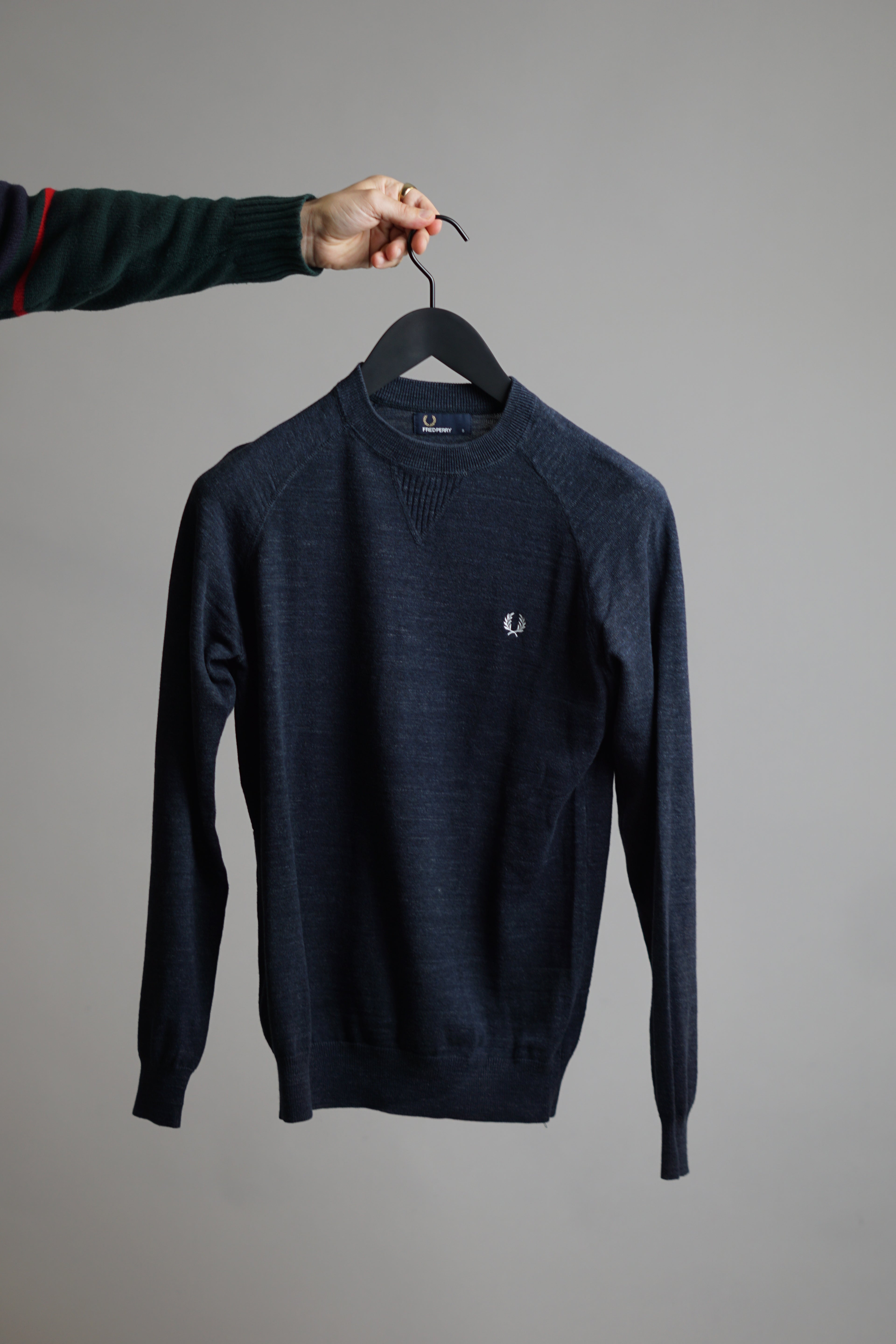 Fred Perry Navy O-Neck Knit