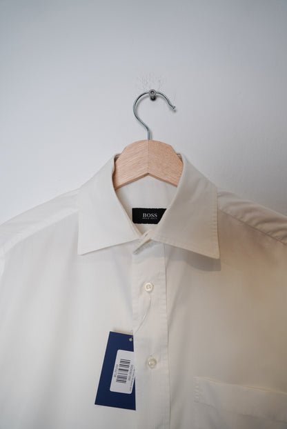 Hugo Boss White Cotton Business Shirt