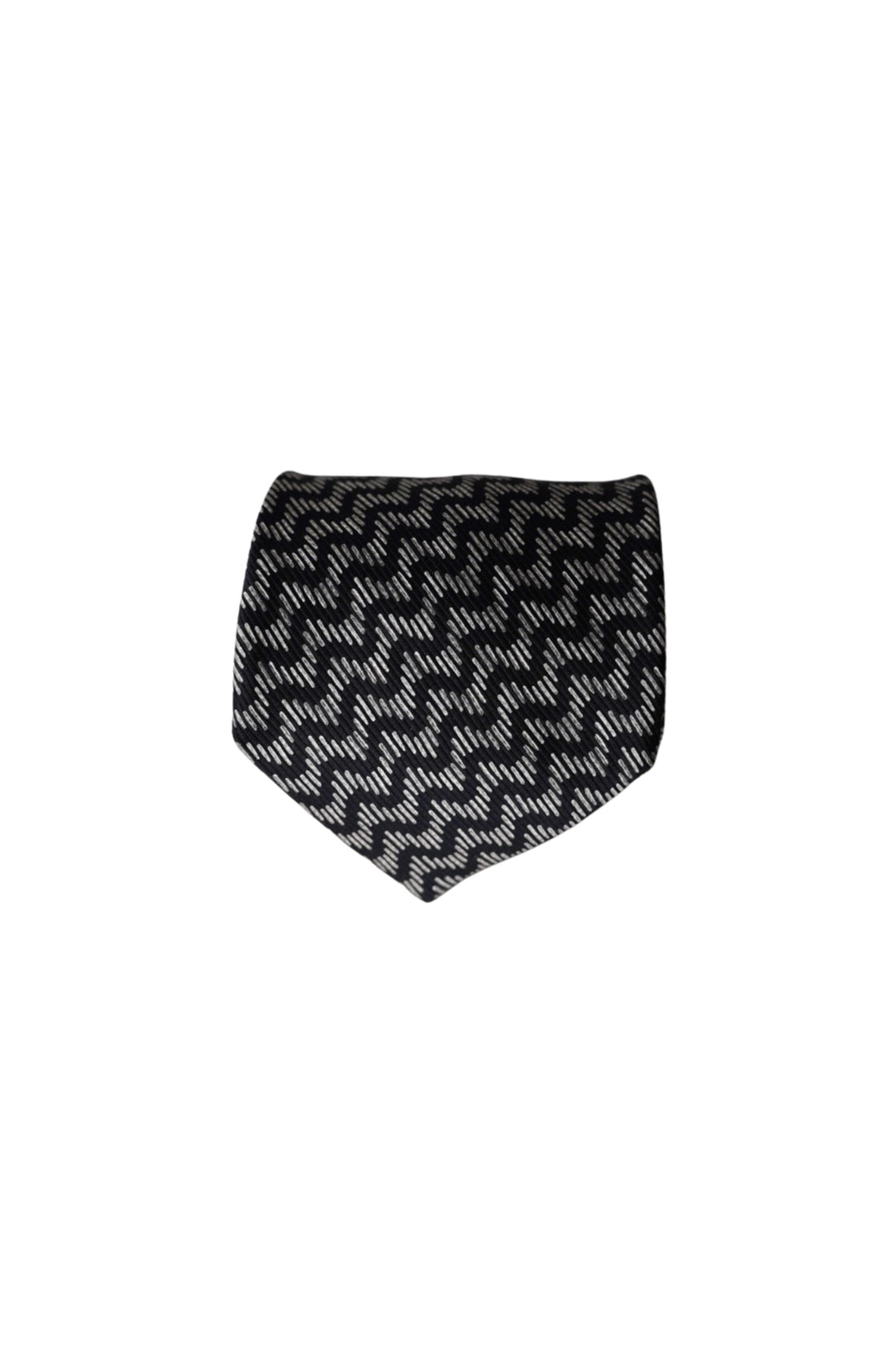 Giorgio Armani Black and White Armani Collezioni Silk Tie