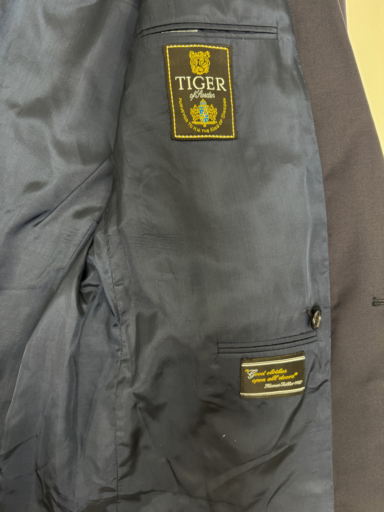 Tiger of Sweden Navy Double-Breasted Blazer